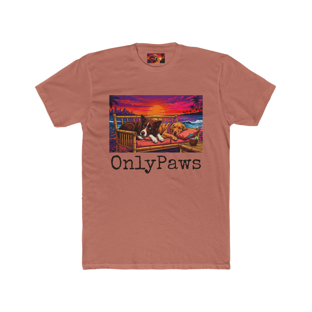 OnlyPaws Oreo and Addie Edition Sunset French Bulldog —  T-Shirt