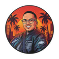 Round Vinyl Sticker — @that1evguyjay