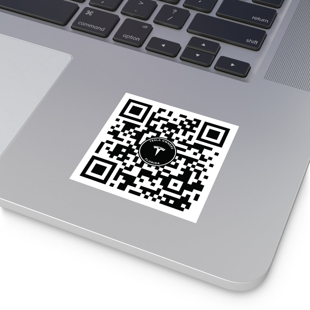 Tesla Owners Florida Join QR stickers (Indoor/Outdoor)