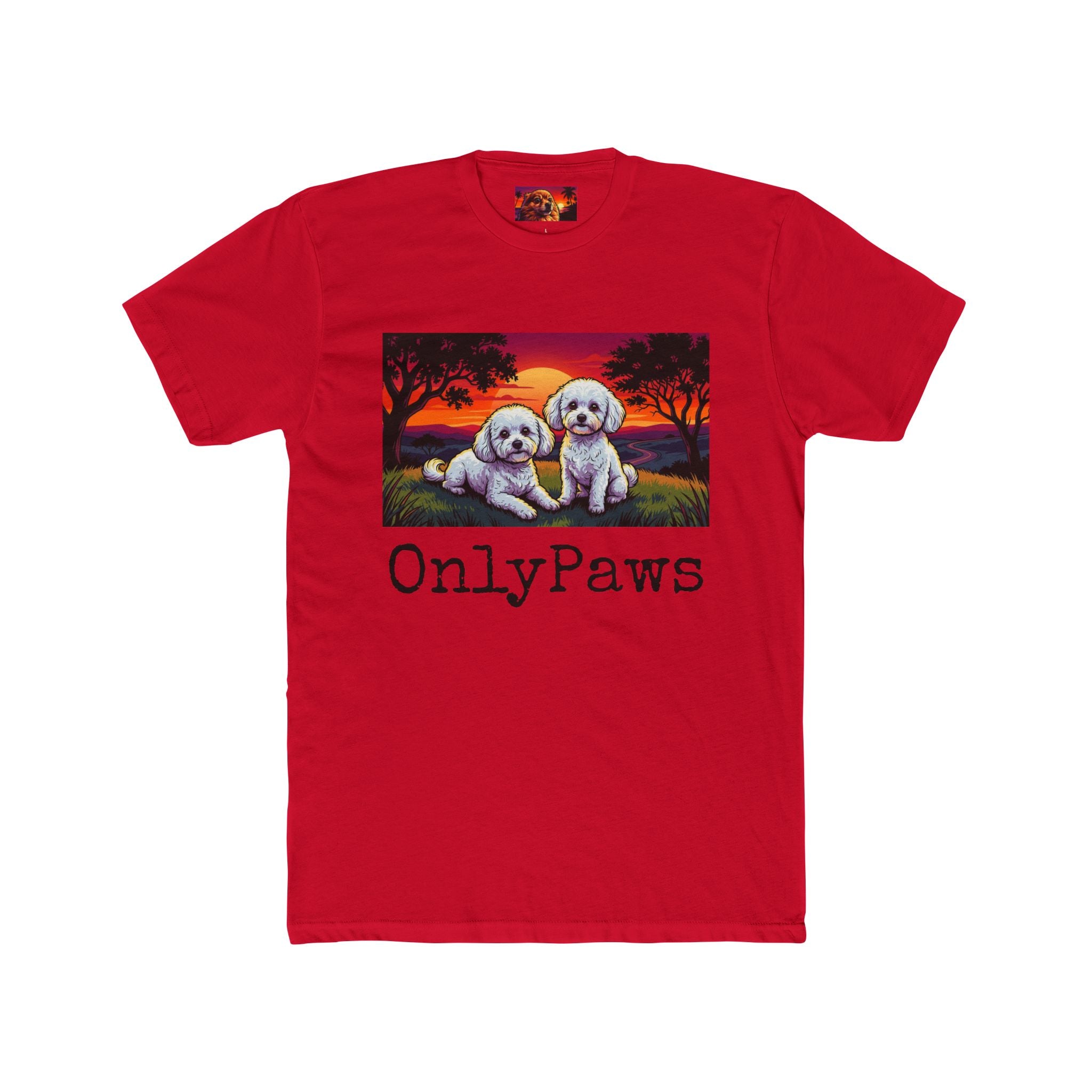 OnlyPaws Gypsy and Bella Edition Sunset dog —  T-Shirt