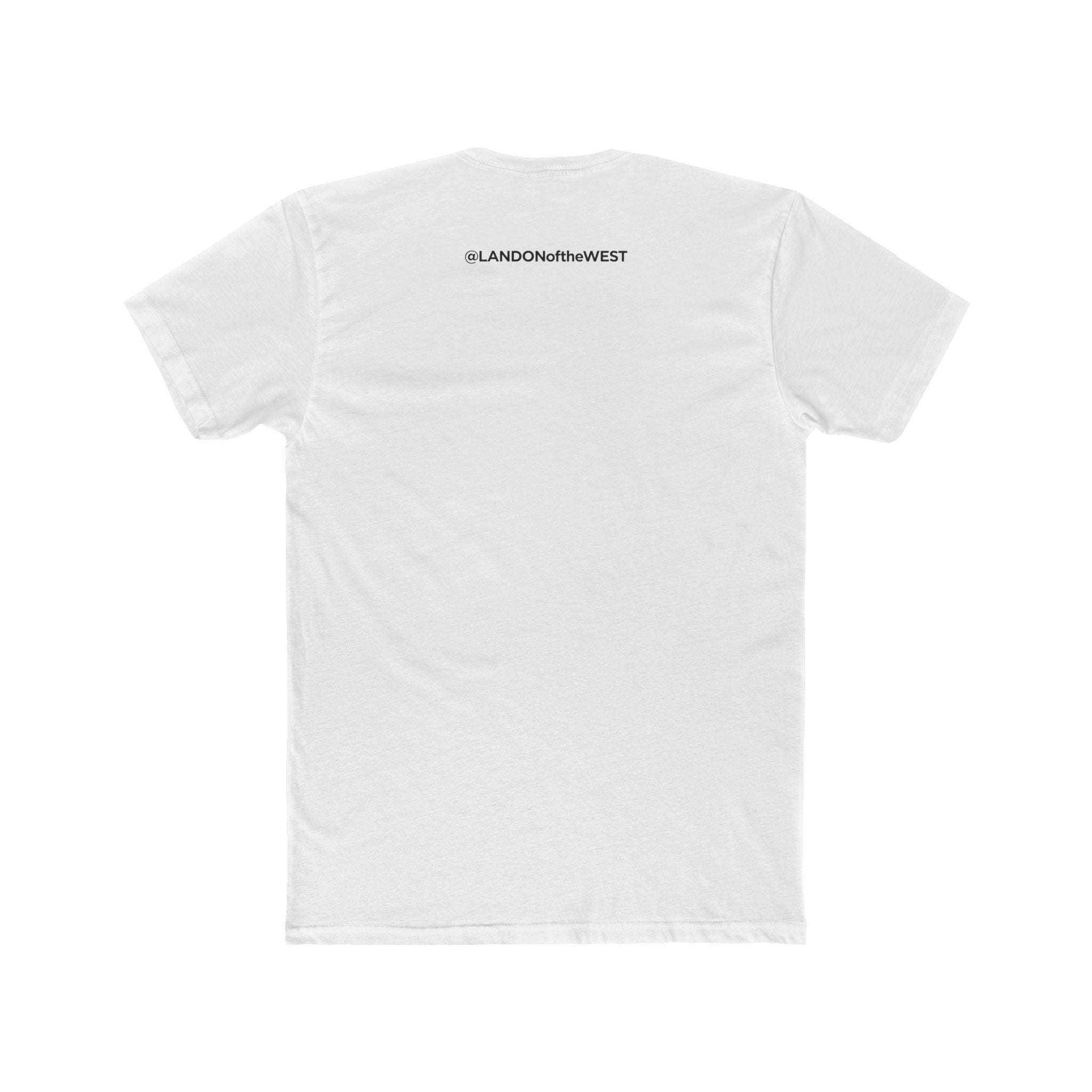 Tesla Owners Western Colorado T-Shirt (Black/White) LANDONoftheWEST (White)