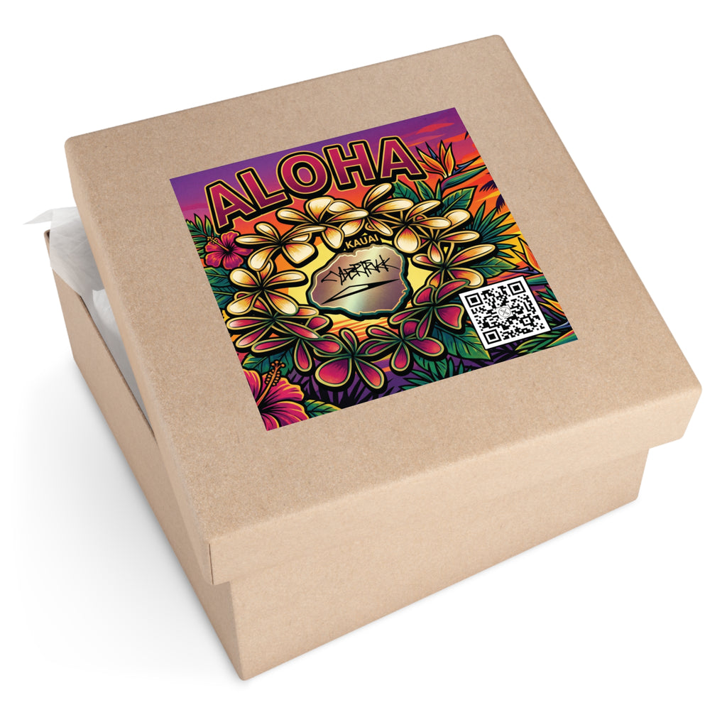 @kauai_renatus ALOHA. stickers (Indoor/Outdoor)