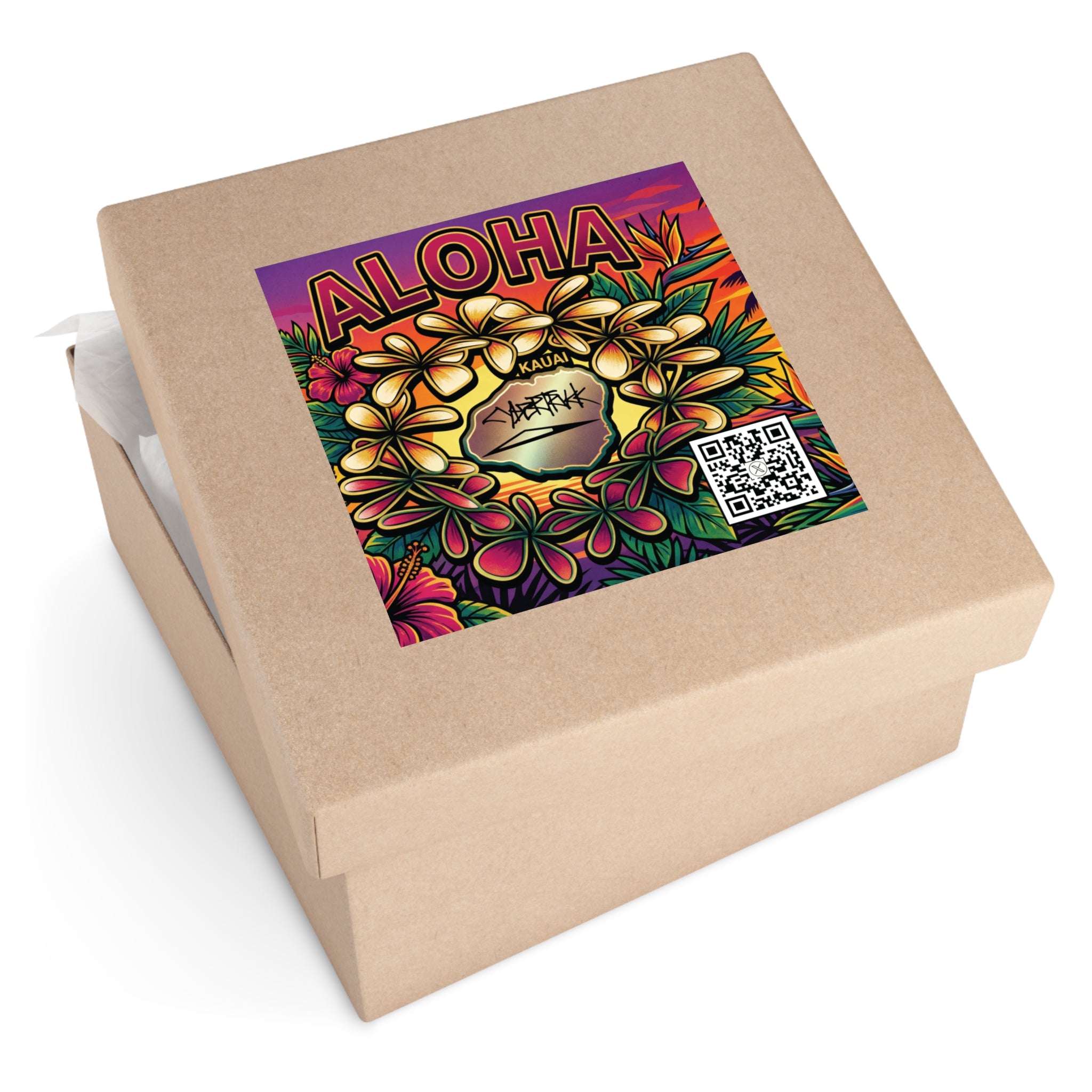 @kauai_renatus ALOHA. stickers (Indoor/Outdoor)