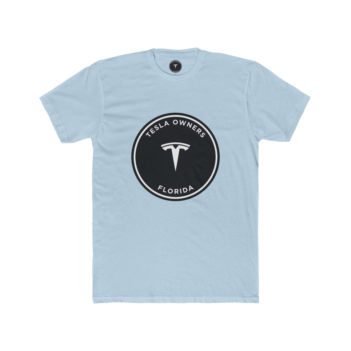Tesla Owners Florida Club Tee — Black/White large mark | SmokehBear's Den