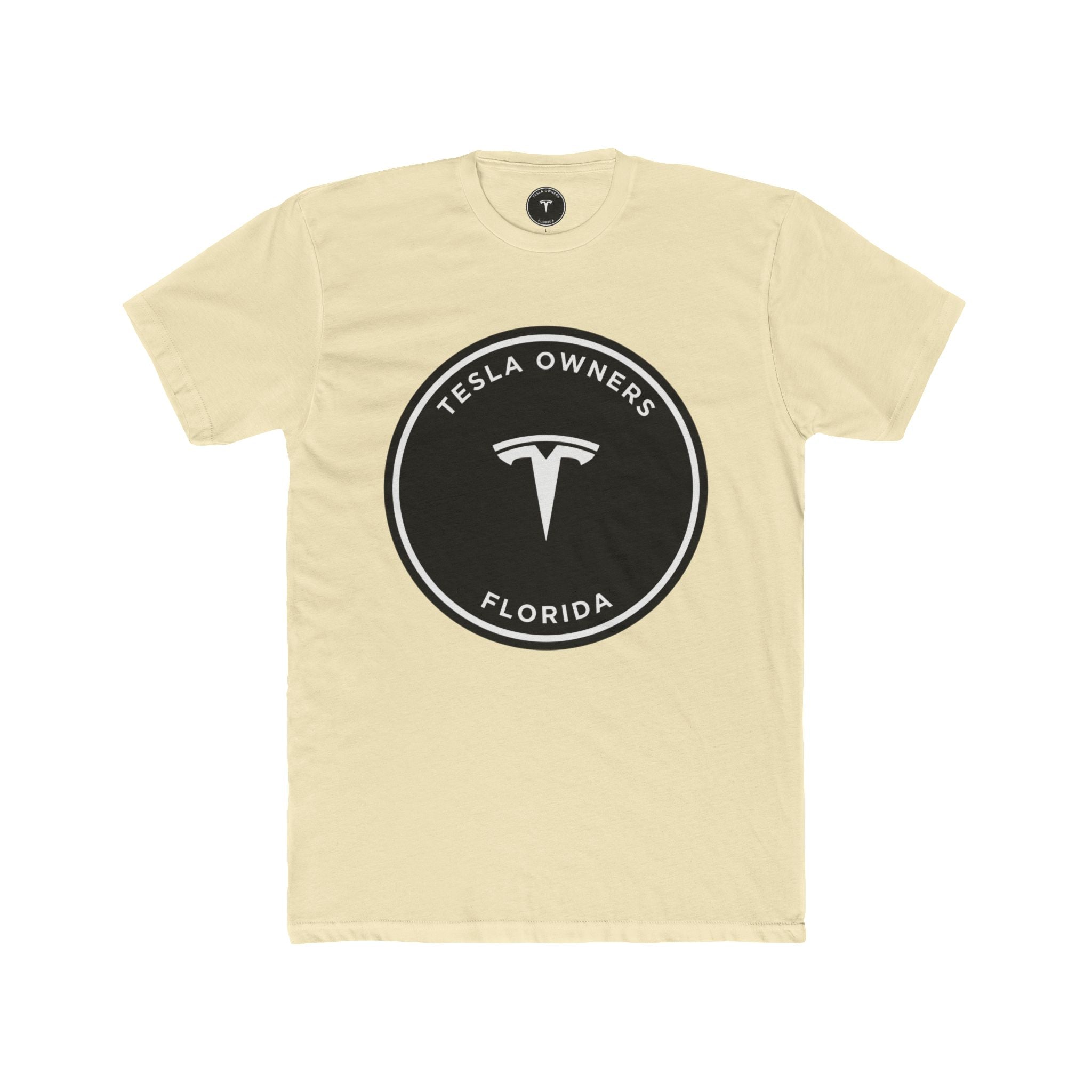 Tesla Owners Florida T-Shirt (Black/White Large)