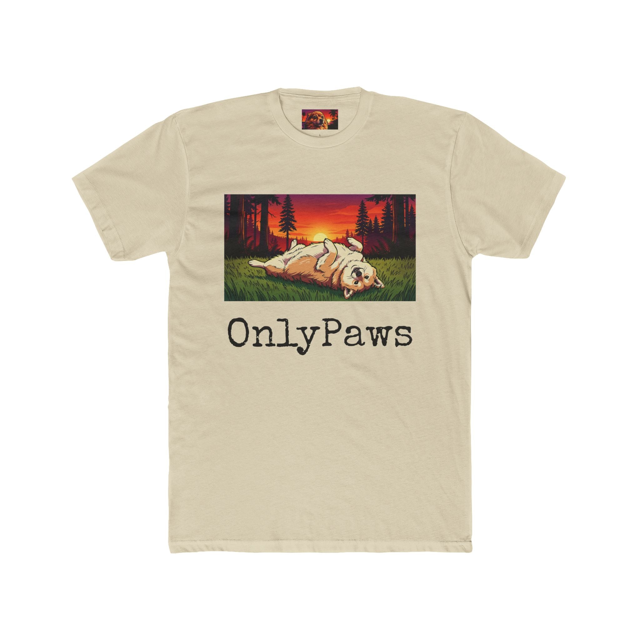 Cory the Corgi Edition OnlyPaws Sunset Dog T-Shirt