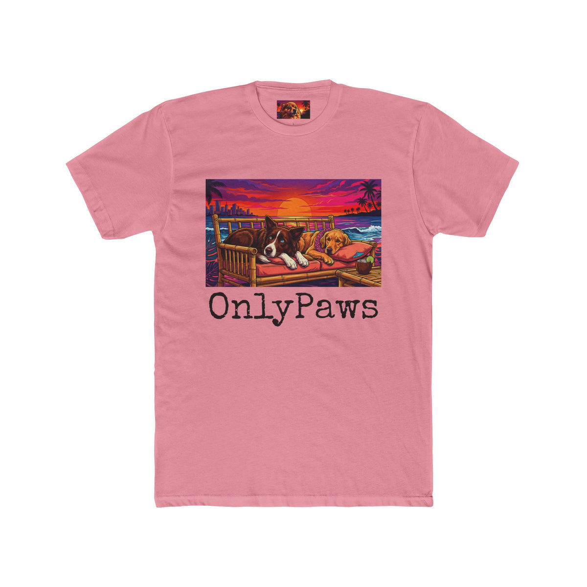 OnlyPaws Oreo and Addie Edition Sunset French Bulldog —  T-Shirt