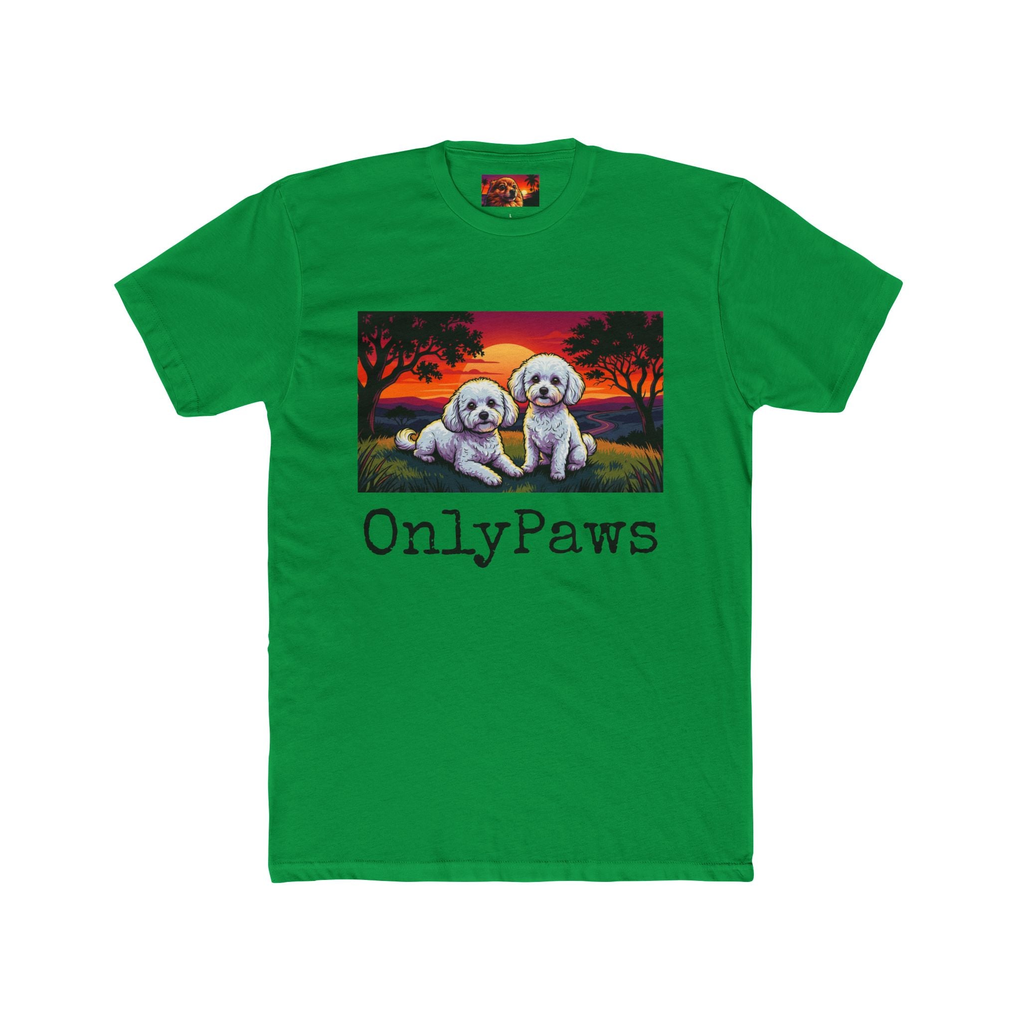 OnlyPaws Gypsy and Bella Edition Sunset dog —  T-Shirt