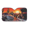 "Glow up" @MyTeslaMoonship Car Sun Shade
