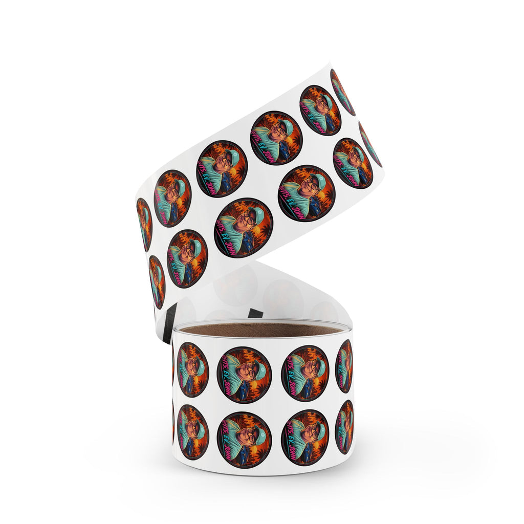 Round Sticker Roll @ITS_EV_JOHN Text