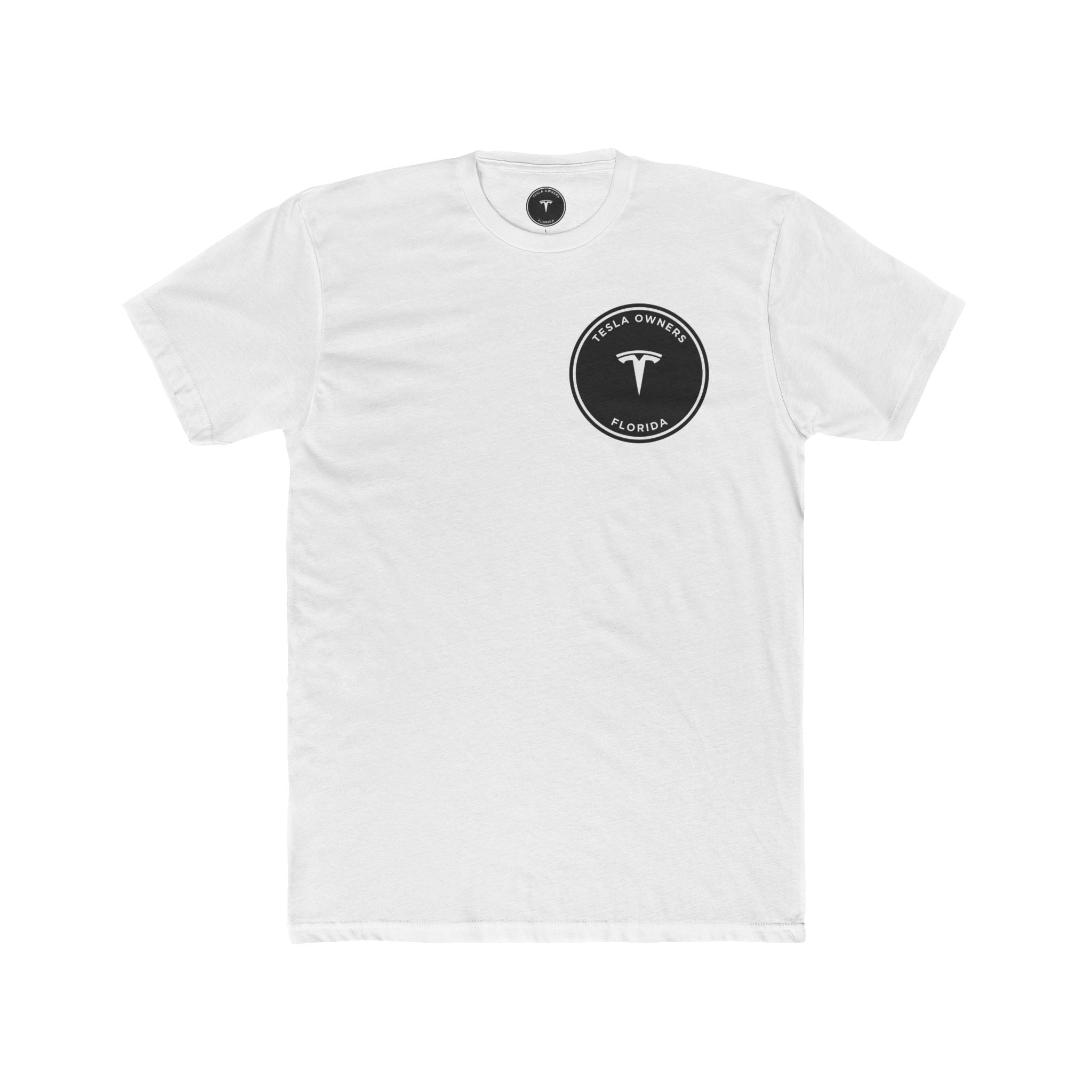 Tesla Owners Florida T-Shirt (small logo front, large back)