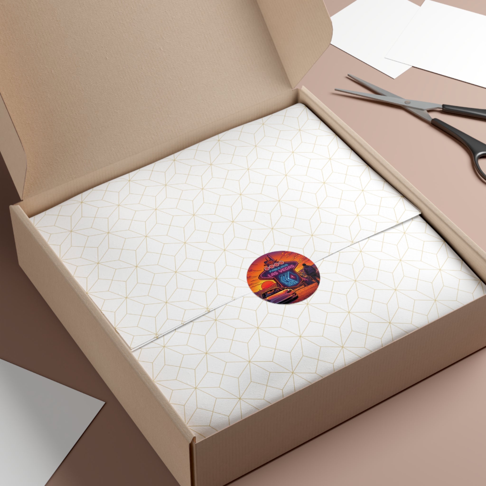 Round Vinyl Sticker — @TeslaToybox