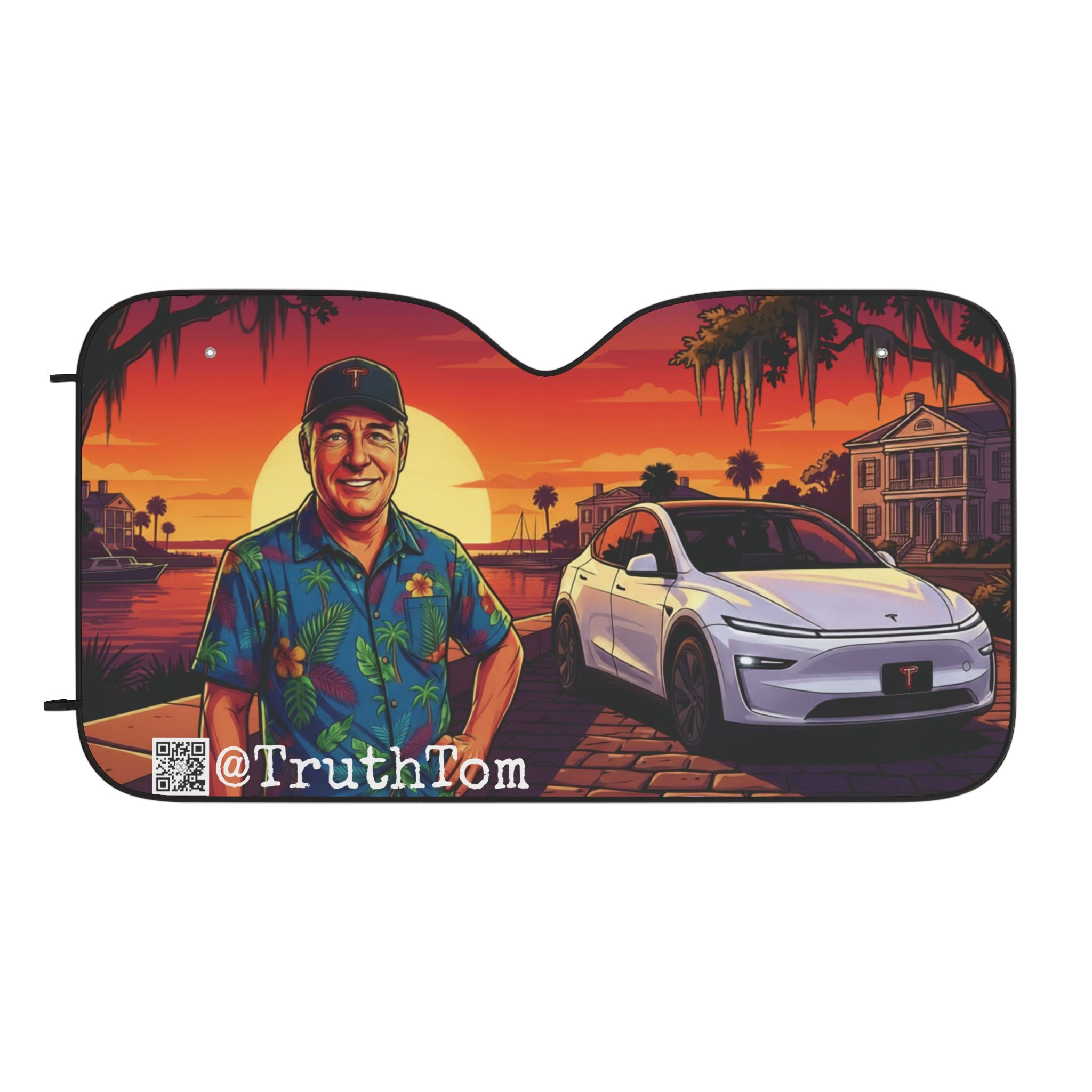 "Glow up" @TruthTom Car Sun Shade