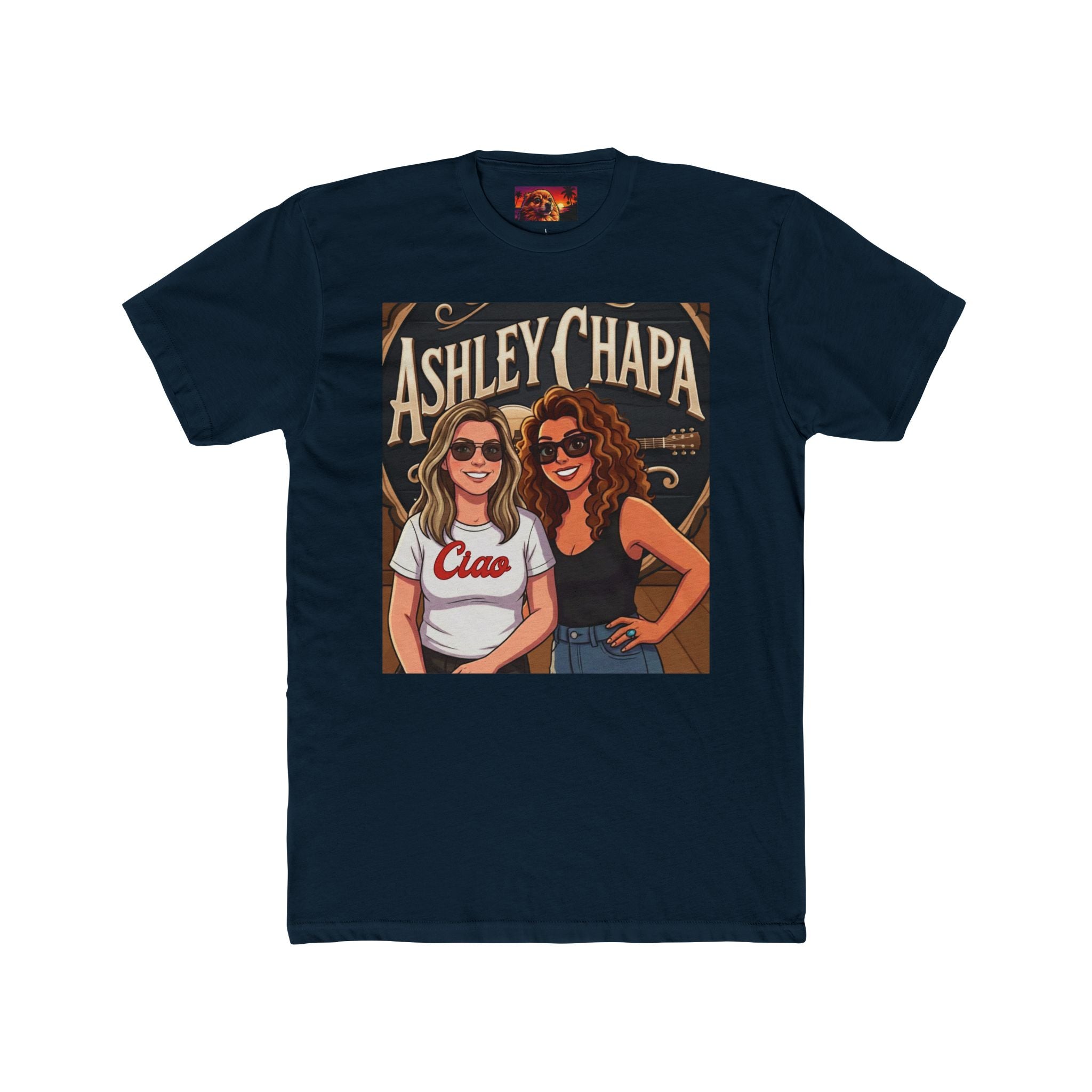 Ashley Chapa "Marsha Duo." Cotton T-Shirt