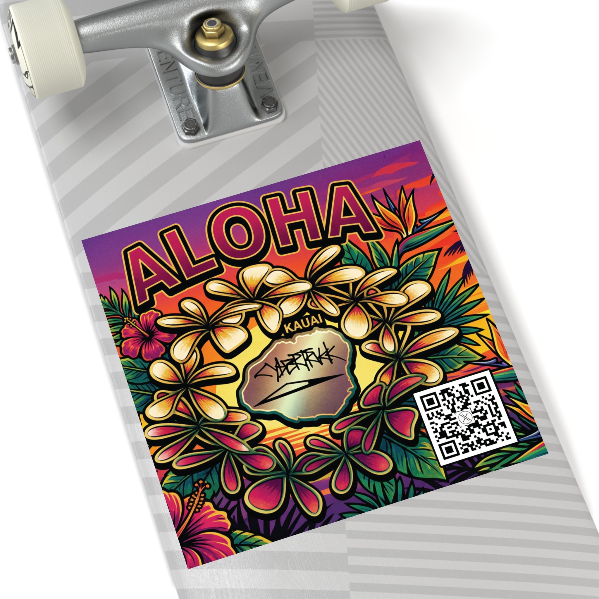 @kauai_renatus ALOHA. stickers (Indoor/Outdoor)