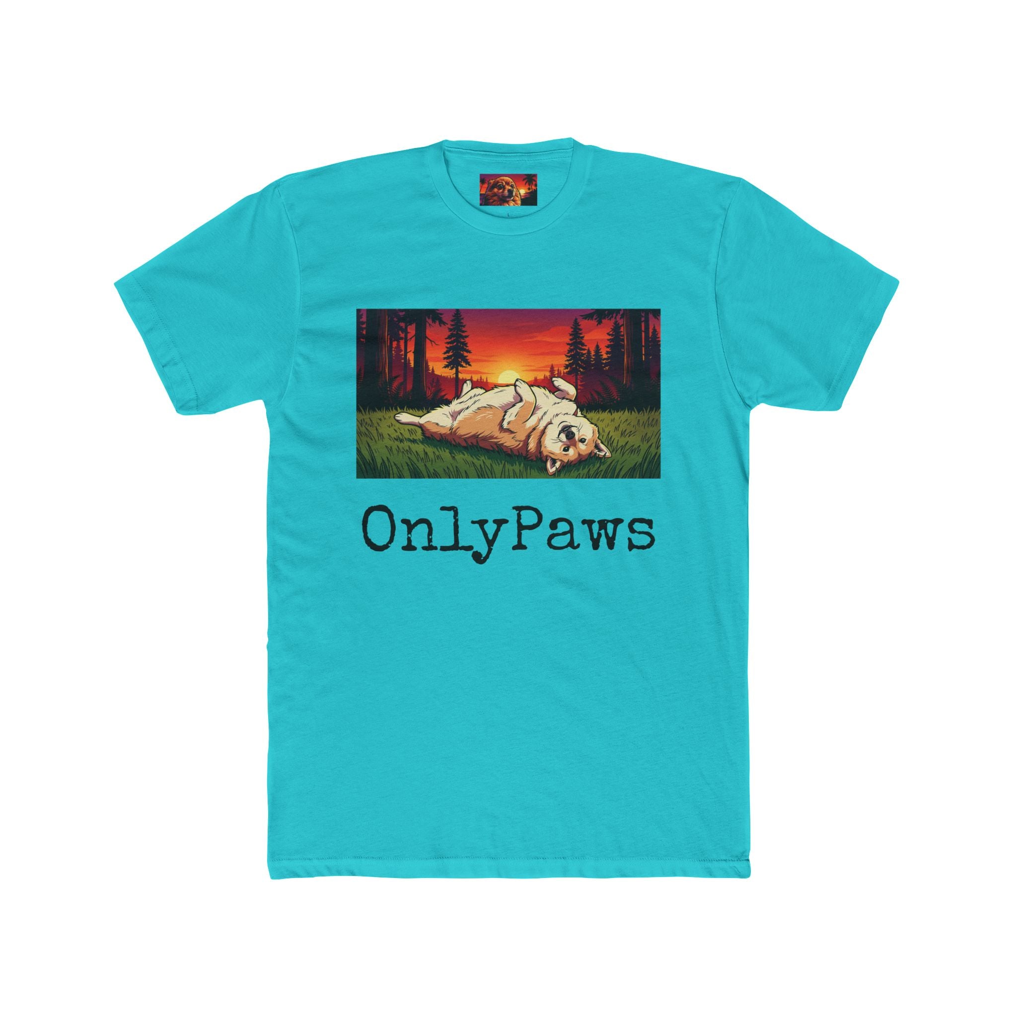 Cory the Corgi Edition OnlyPaws Sunset Dog T-Shirt