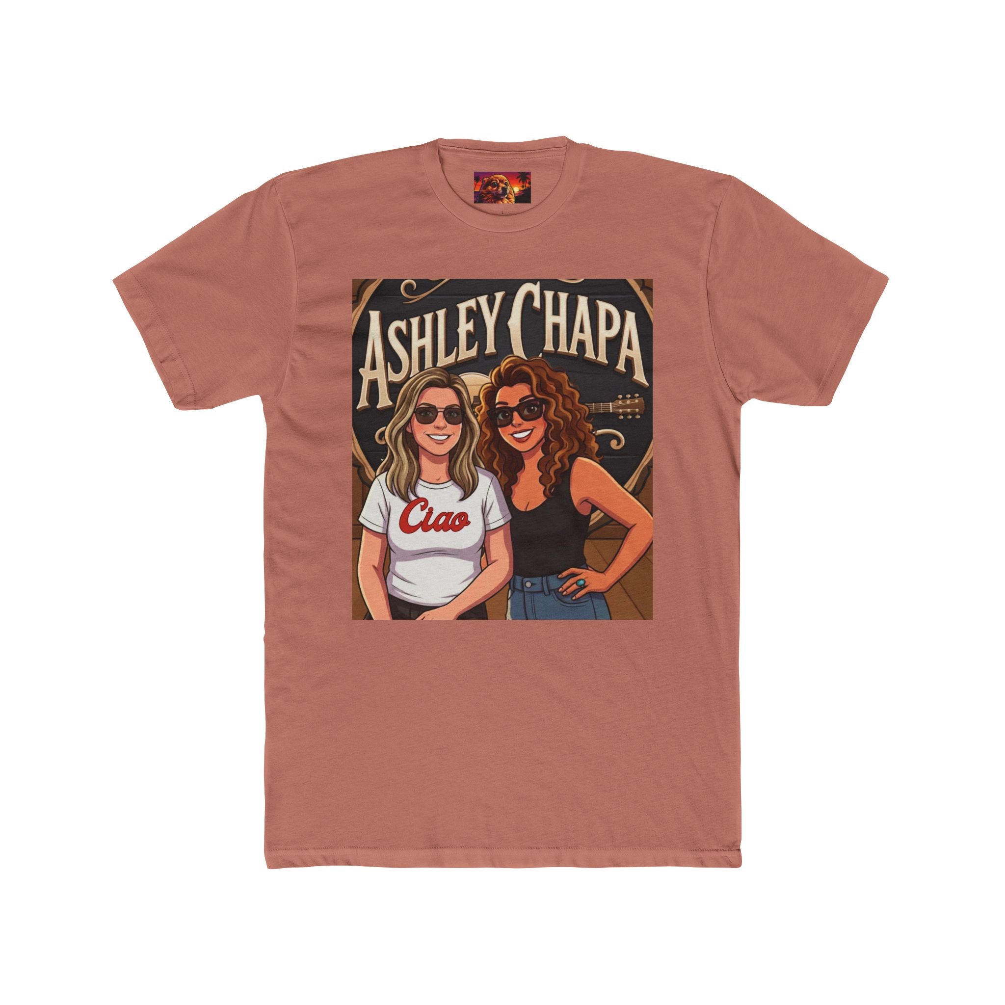 Ashley Chapa "Marsha Duo." Cotton T-Shirt