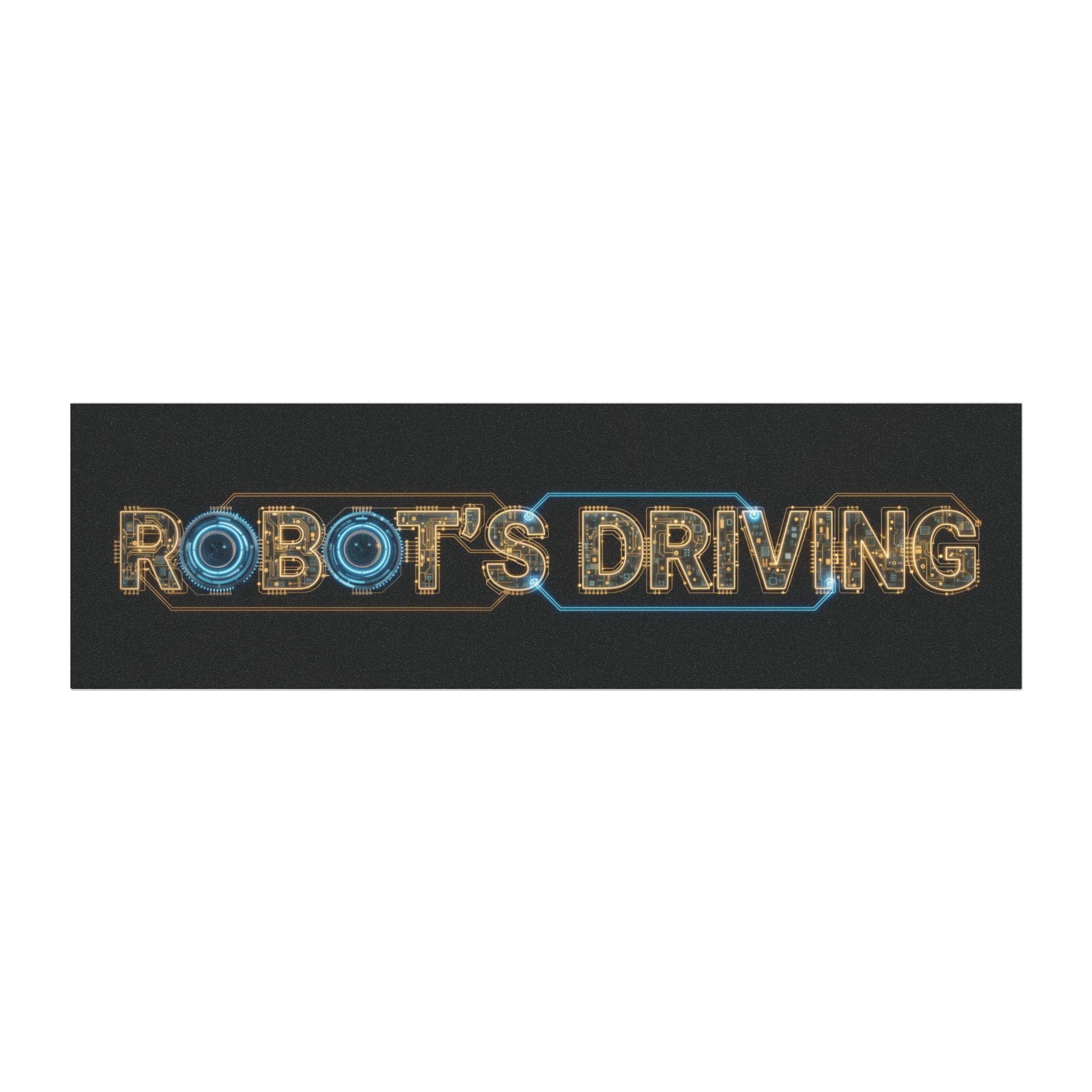 Car Magnet — "Robot's Driving" Camera/Circuit FSD