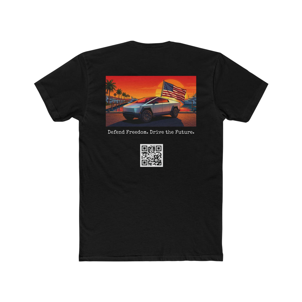 @RatsTesla Tee — "Defend Freedom. Drive the Future."