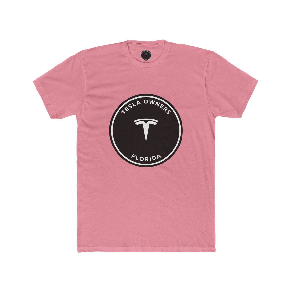 Tesla Owners Florida Club Tee — Black/White large mark | SmokehBear's Den