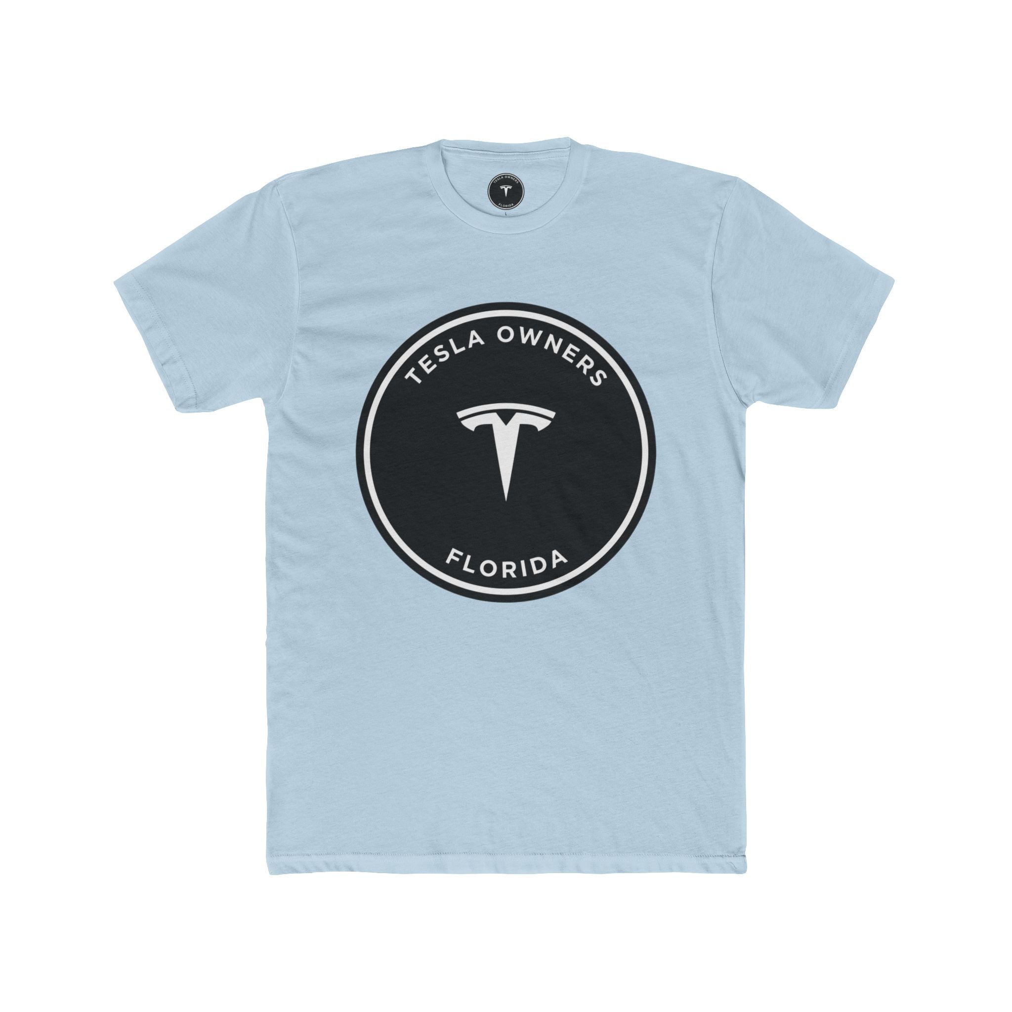 Tesla Owners Florida T-Shirt (Black/White Large)