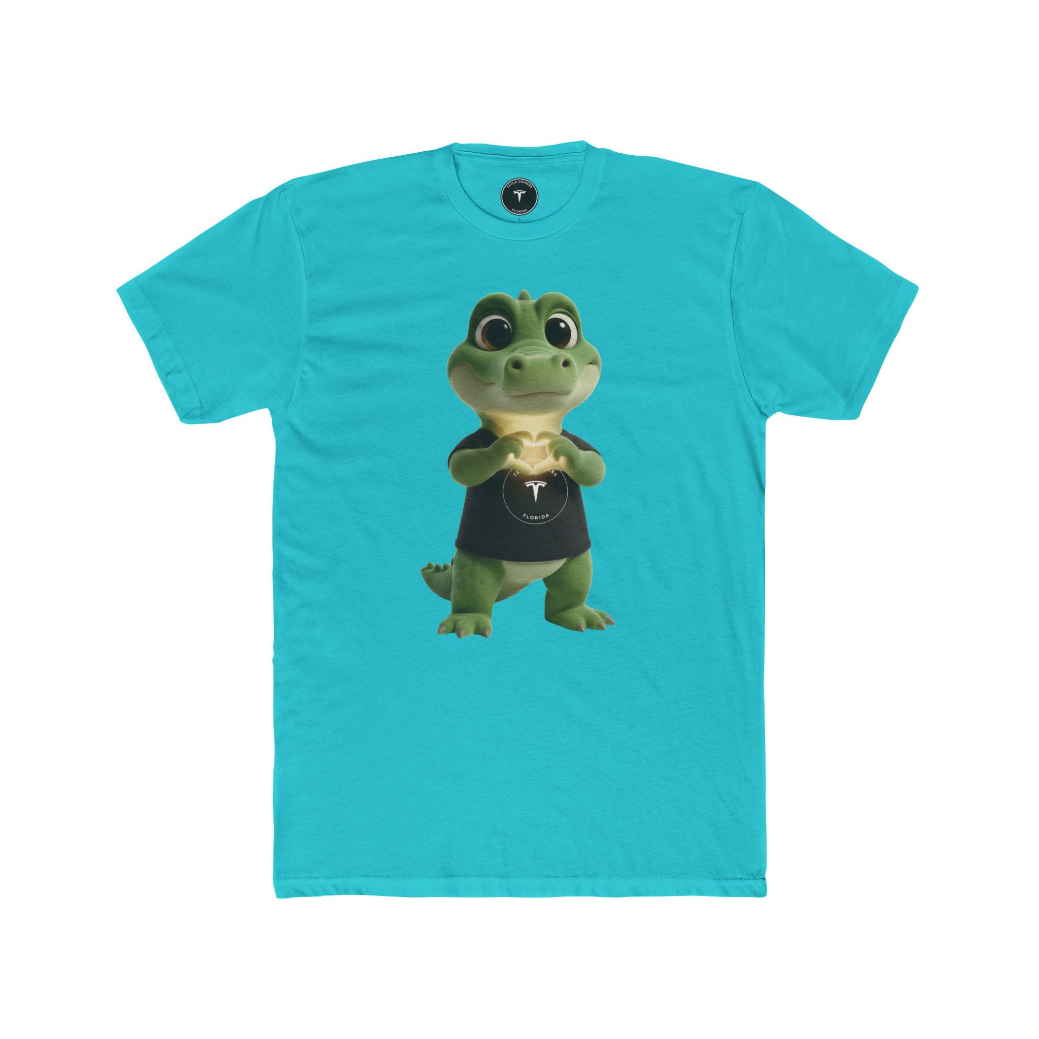Tesla Owners Florida FloDaGator Heart Glow T-Shirt