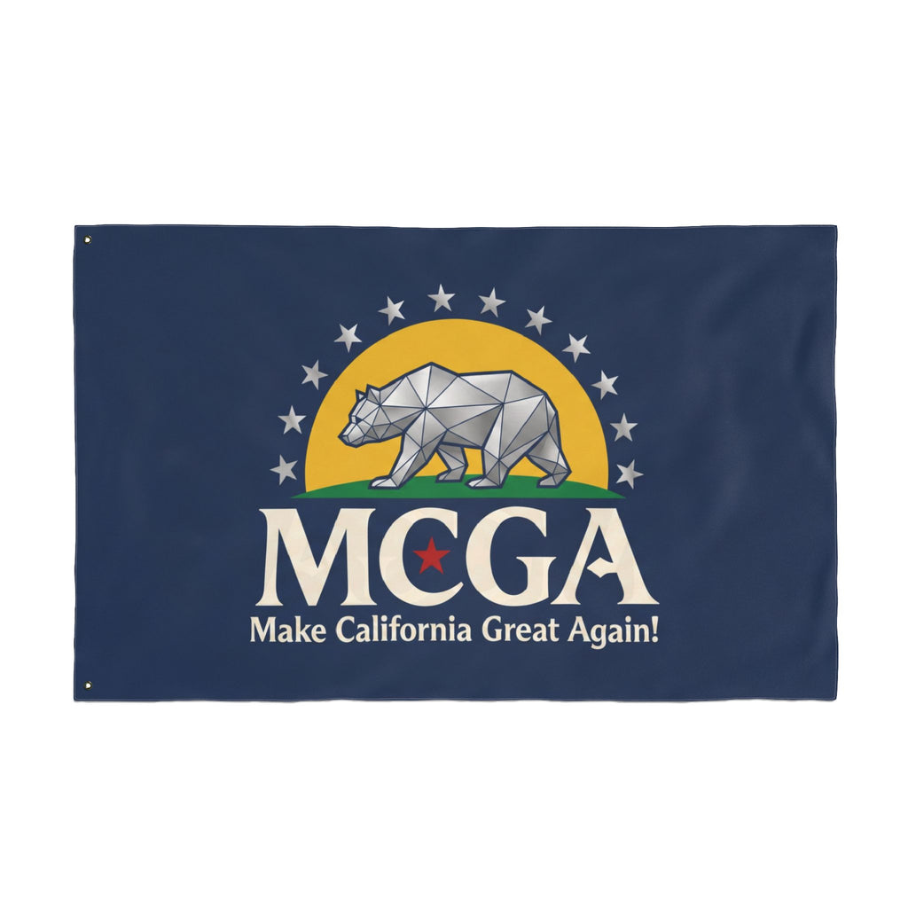 MCGA California Flag - "Make California Great Again" Double-Sided Flag