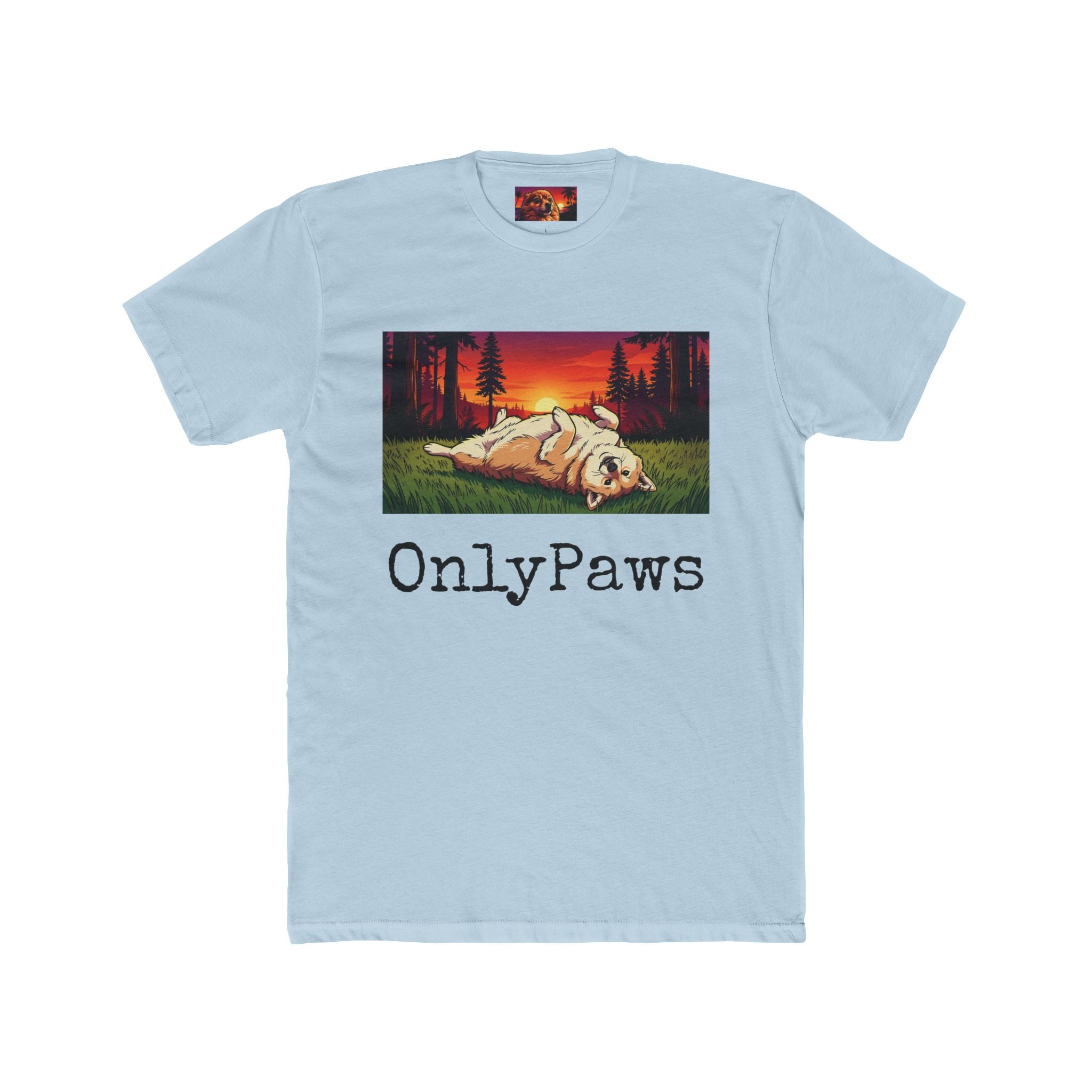 Cory the Corgi Edition OnlyPaws Sunset Dog T-Shirt