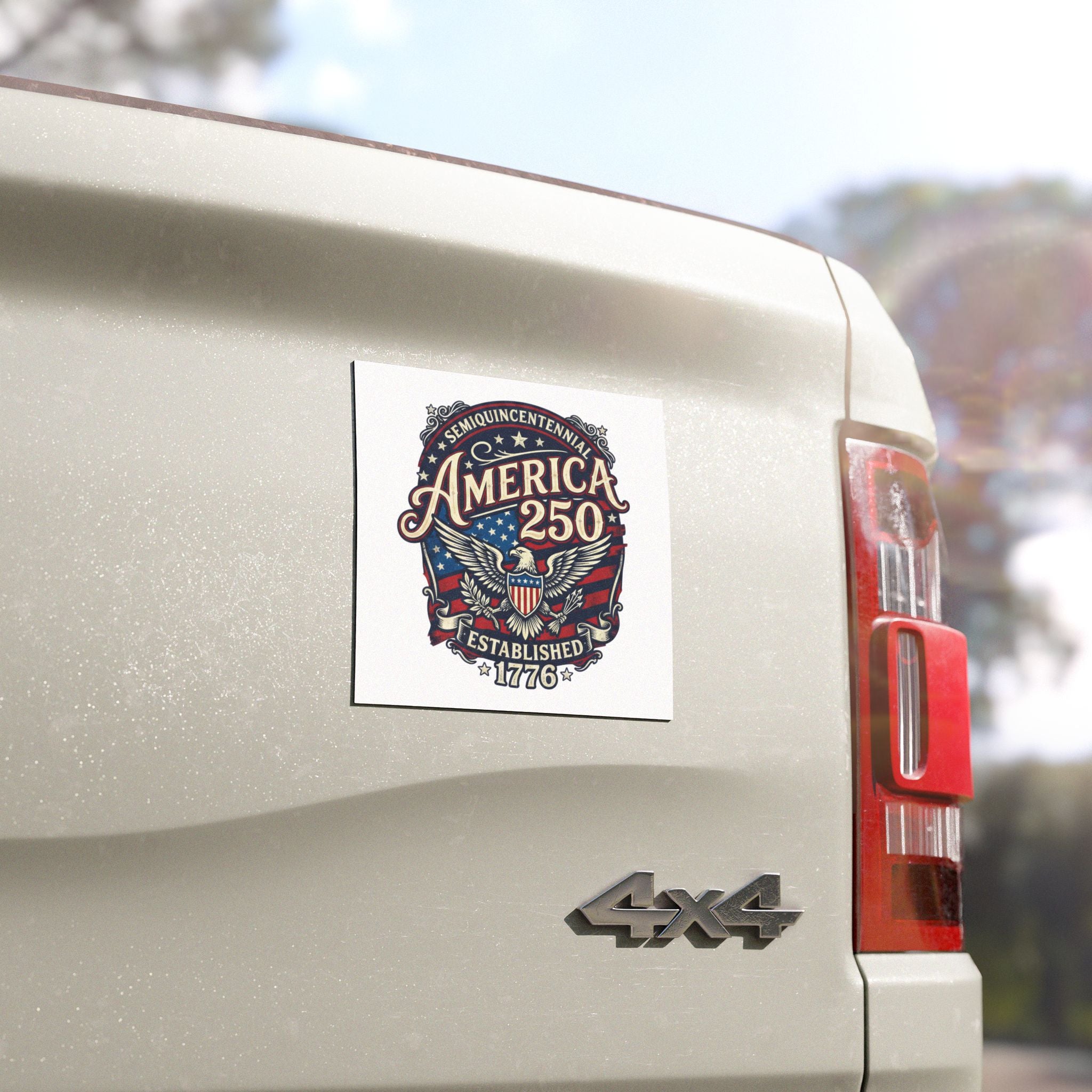 America 250 Established 1776 Car Magnet