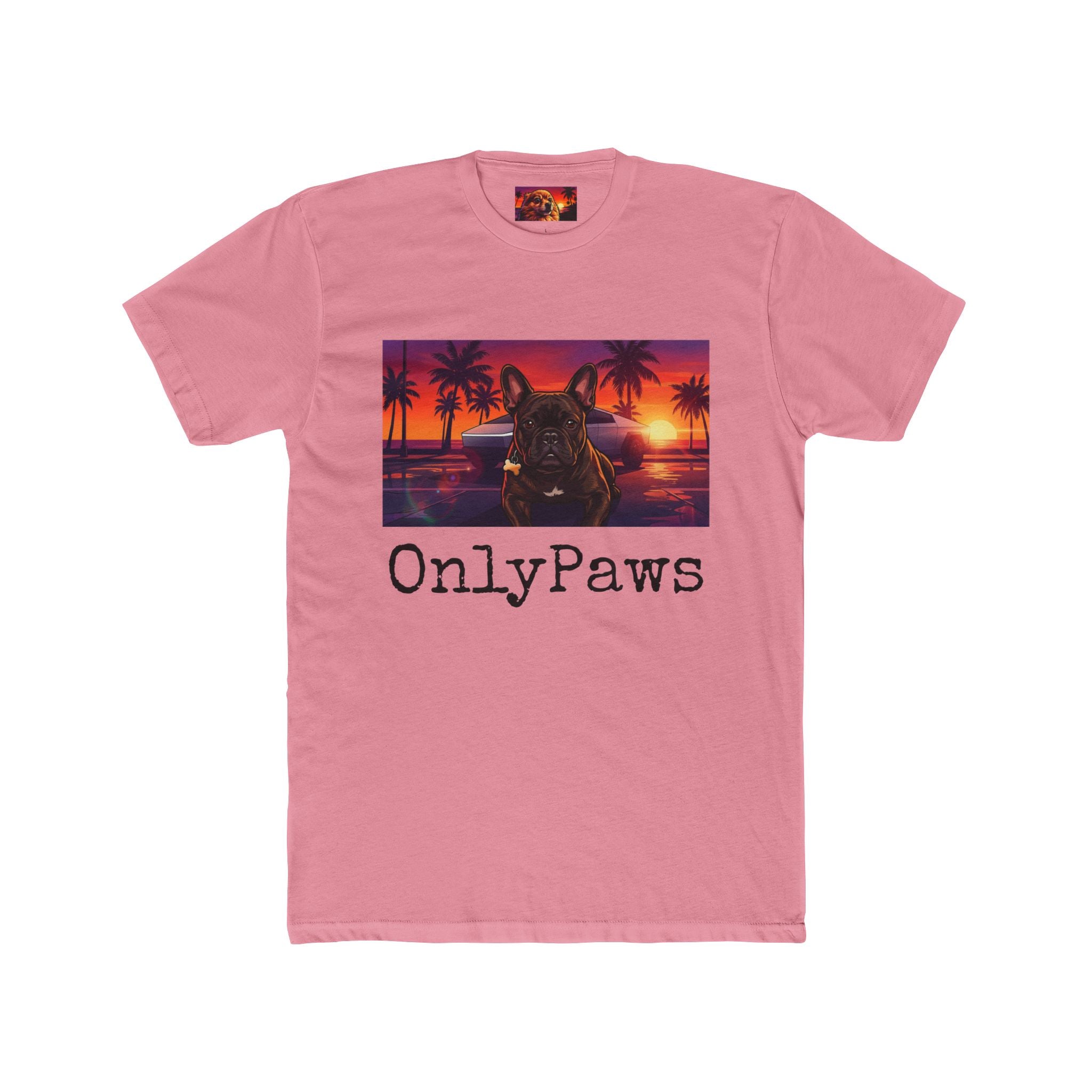 OnlyPaws Mateo Edition Sunset French Bulldog —  T-Shirt