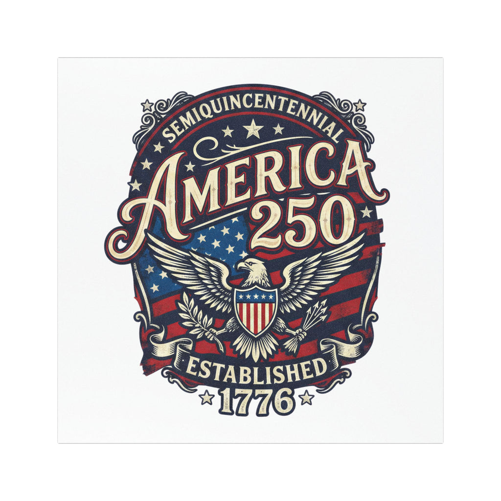America 250 Established 1776 Car Magnet