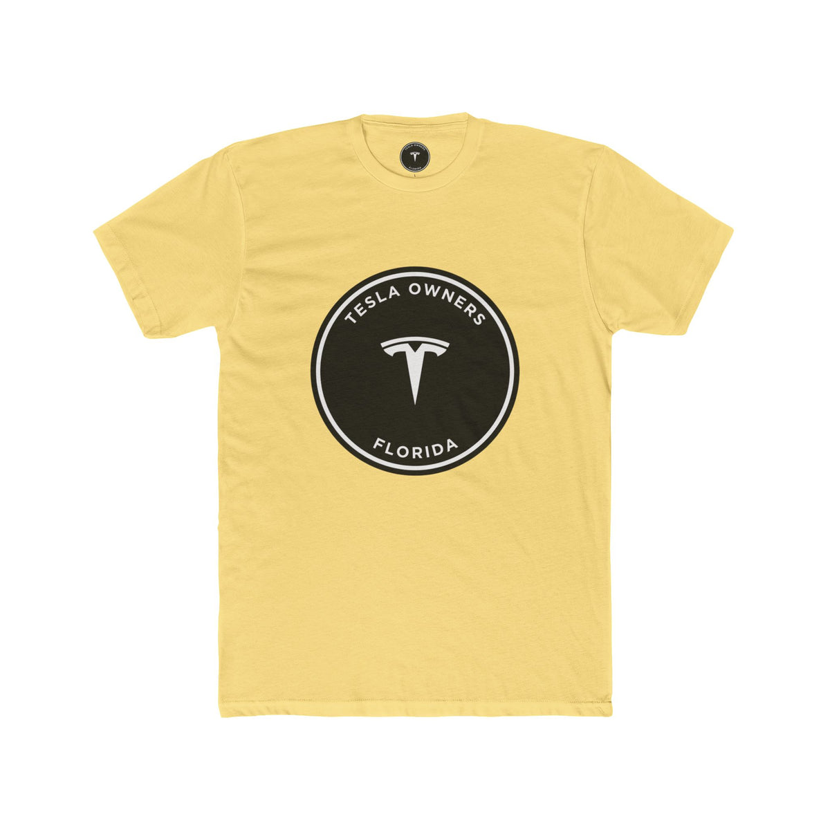 Tesla Owners Florida Club Tee — Black/White large mark | SmokehBear's Den