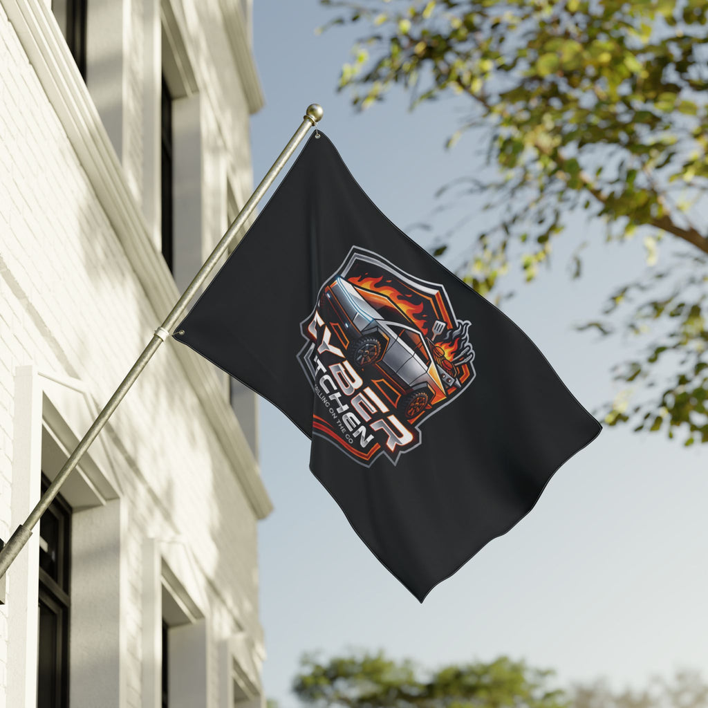 CYBER KITCHEN Double-Sided Flag