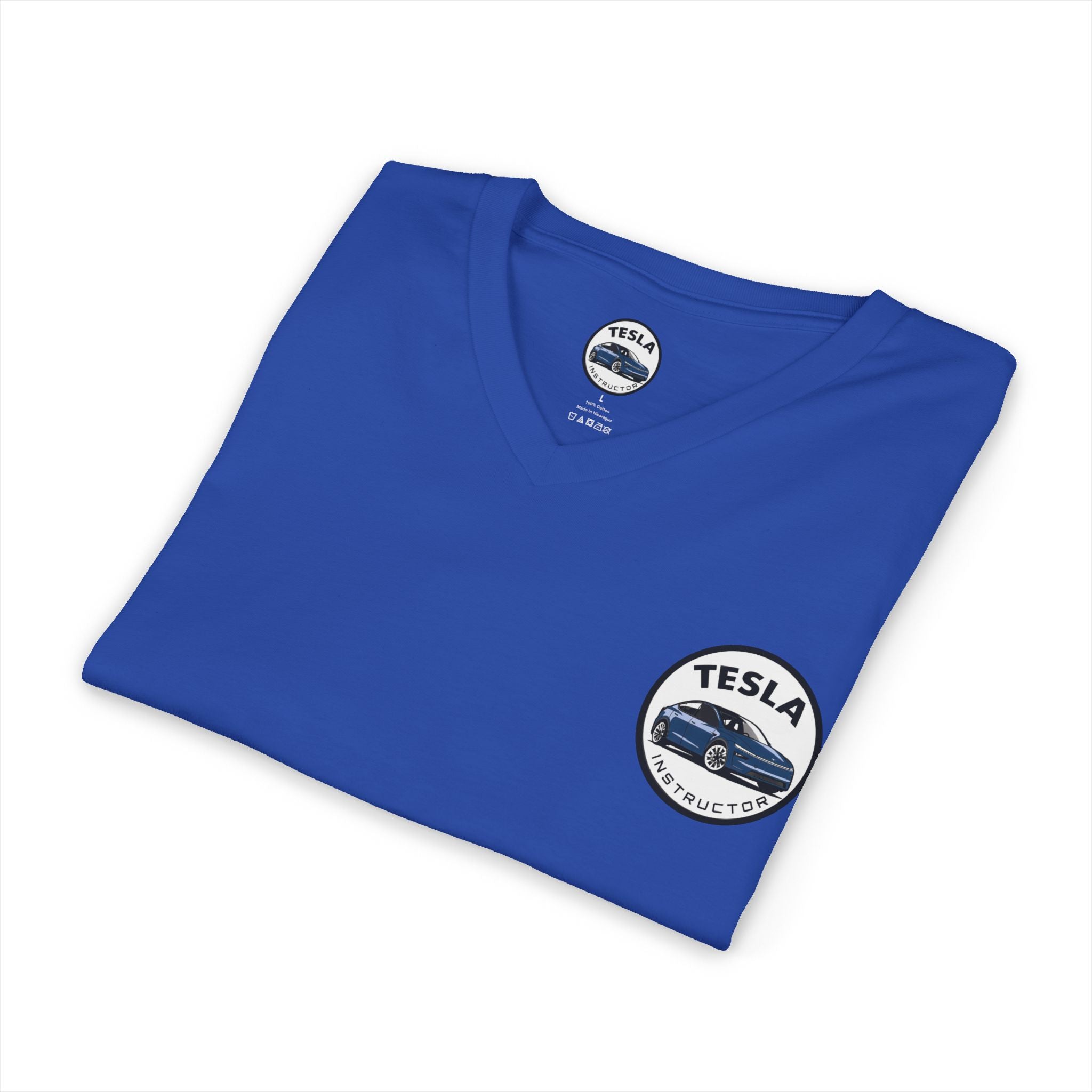 www.teslainstructor.com V-Neck Tee