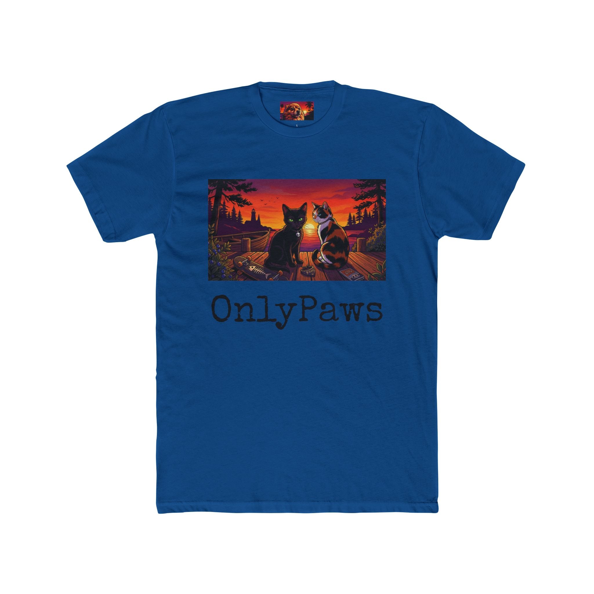 Monster & Peanut OnlyPaws Sunset Cats T-Shirt