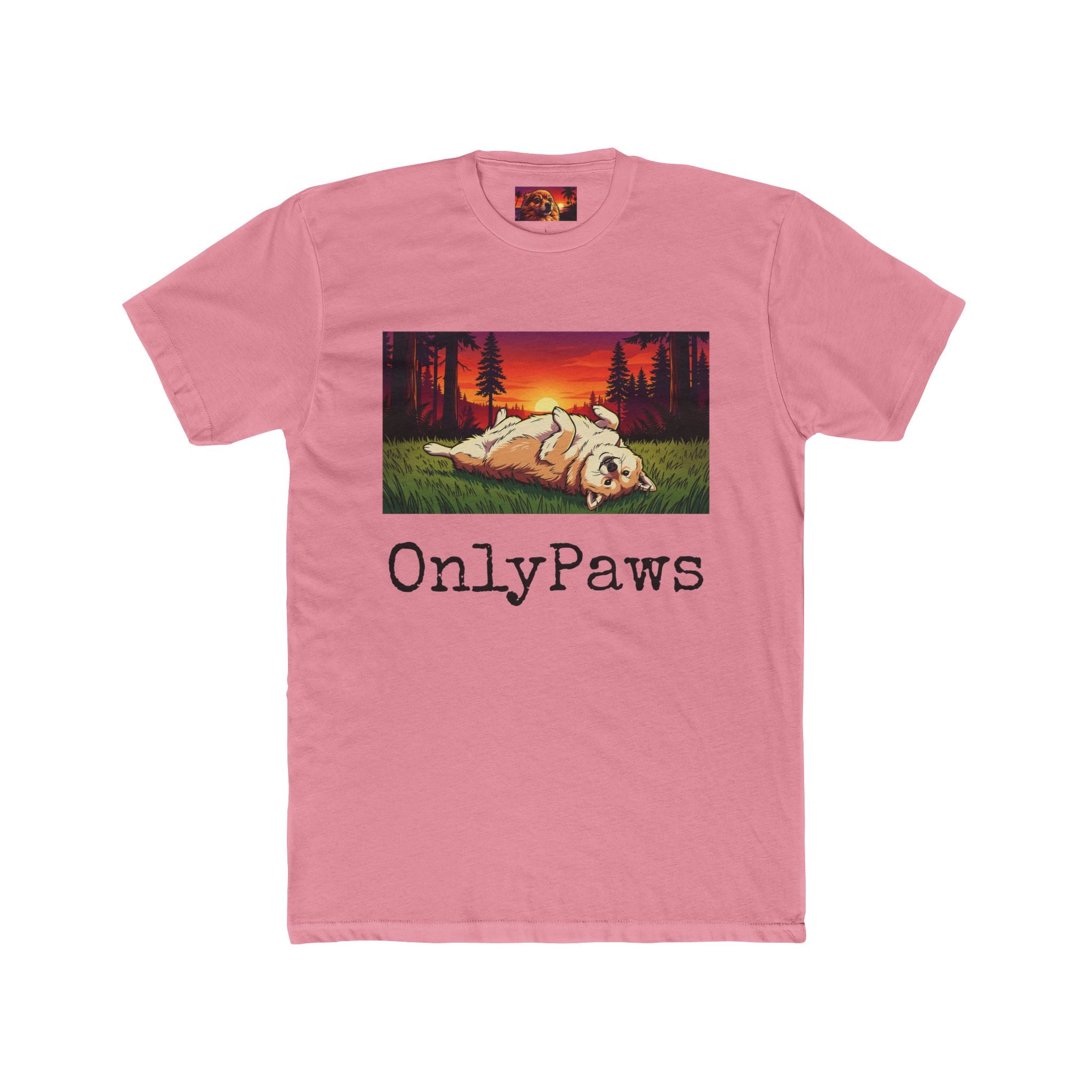 Cory the Corgi Edition OnlyPaws Sunset Dog T-Shirt