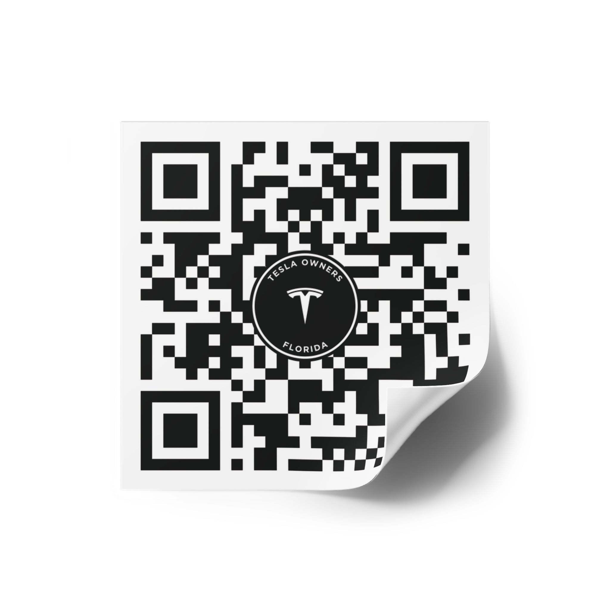 Tesla Owners Florida Join QR stickers (Indoor/Outdoor)