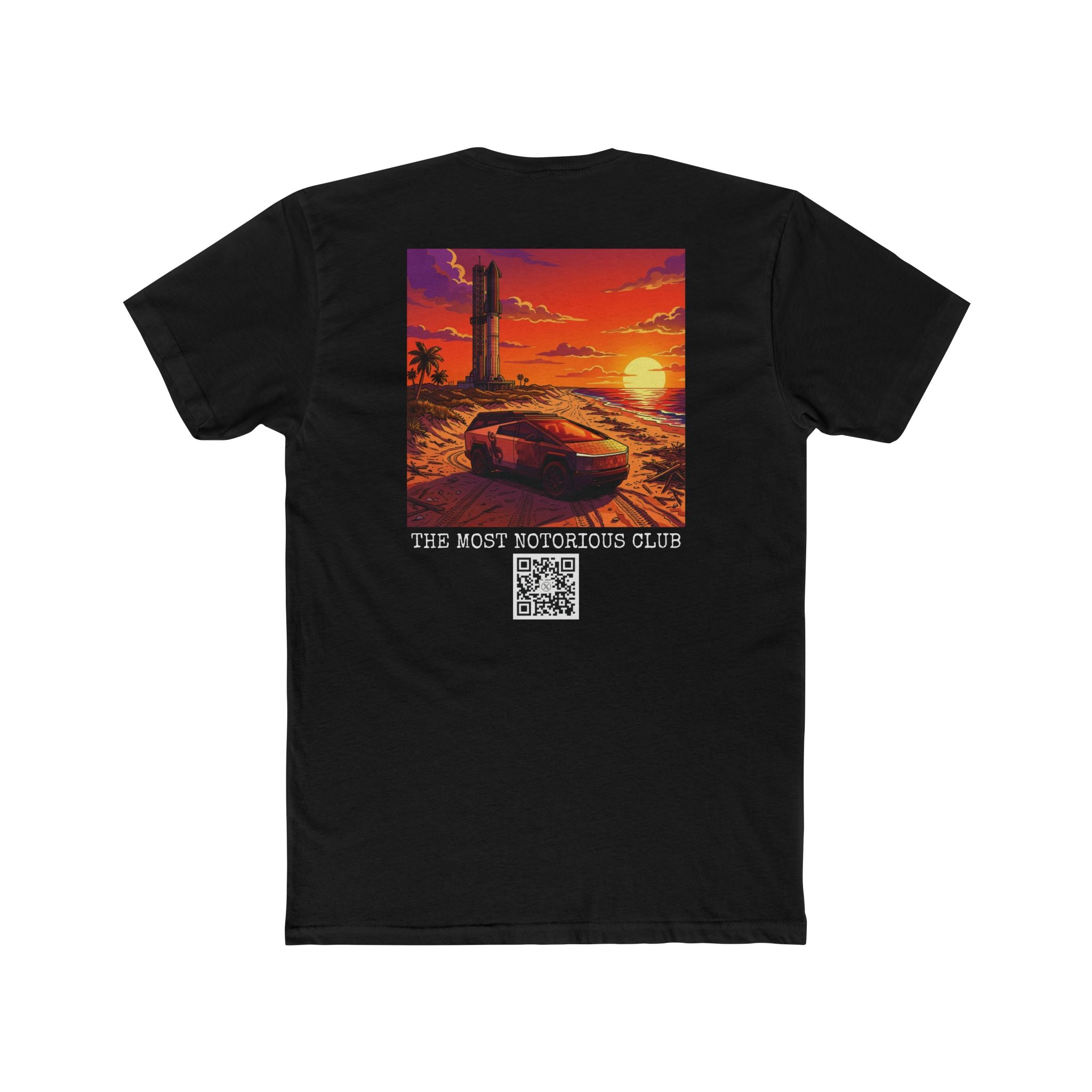 @teslaownersSV Notorious Club Sunset Tee Cotton T-Shirt