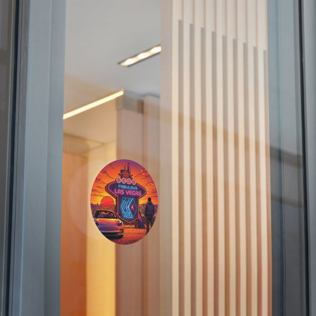 Round Vinyl Sticker — @TeslaToybox