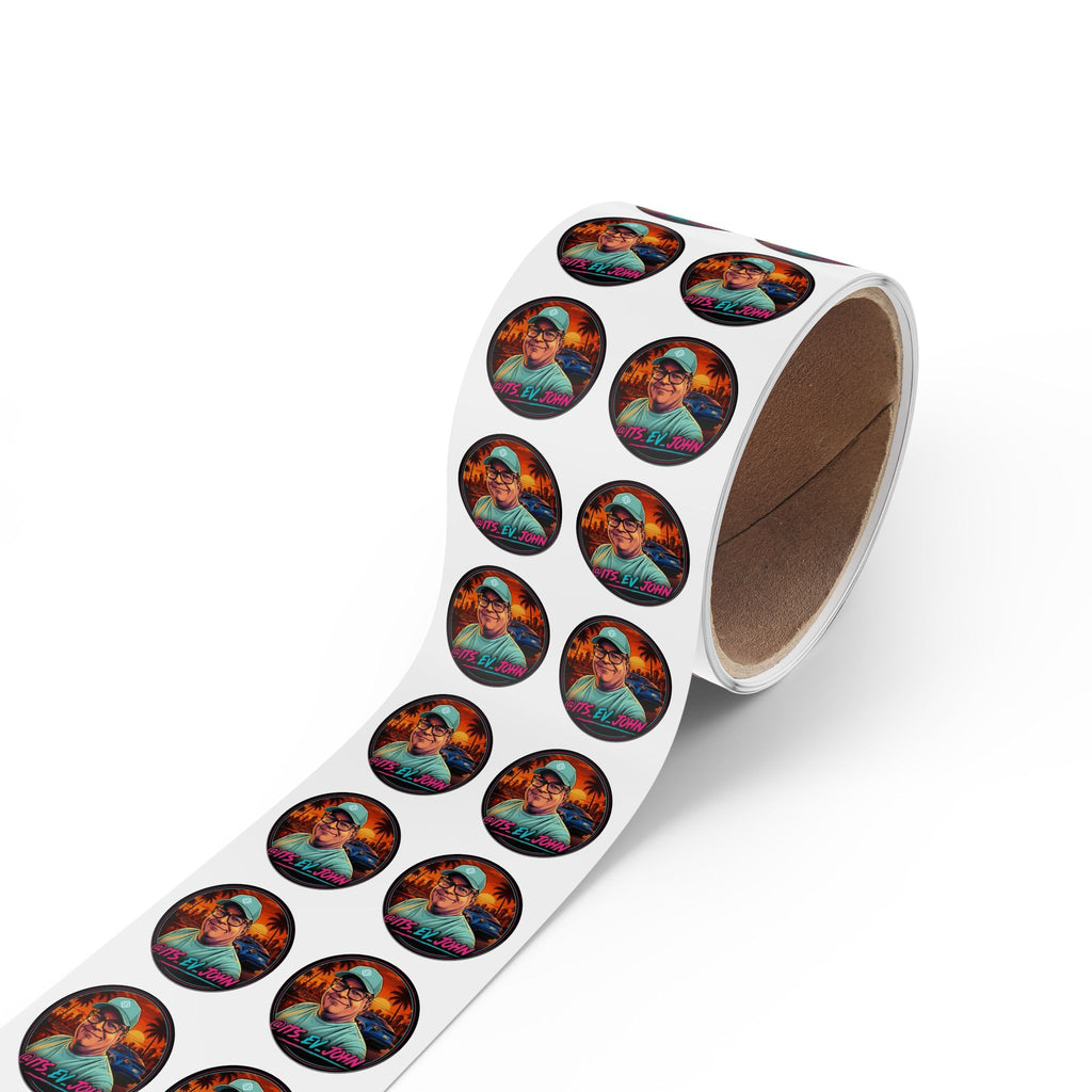 Round Sticker Roll @ITS_EV_JOHN Text