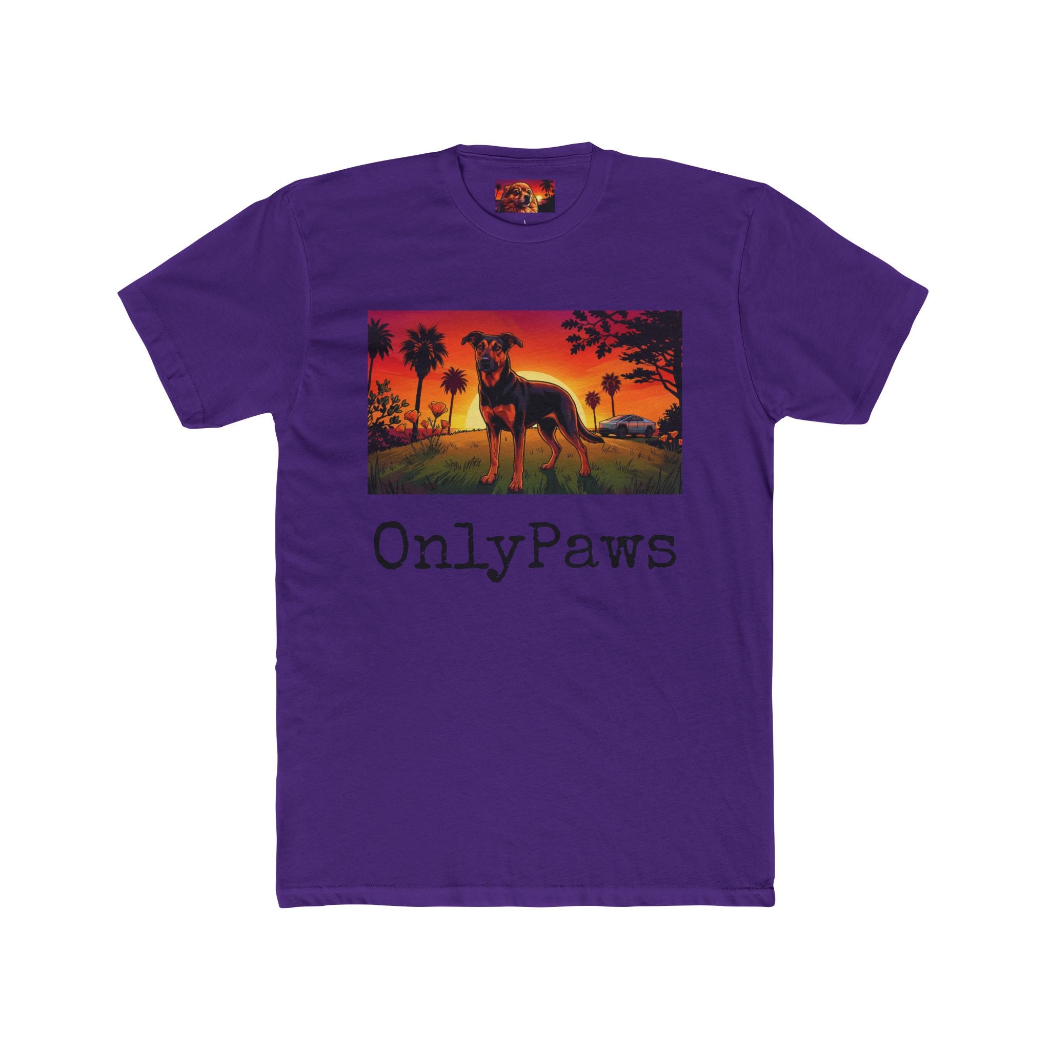 Princess Leia Edition OnlyPaws Sunset Dog T-Shirt