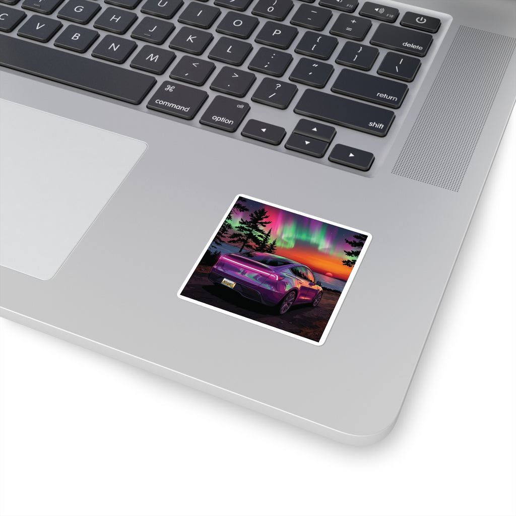 @JuniperDriver — "NOHANDS." Square border stickers (indoor use)