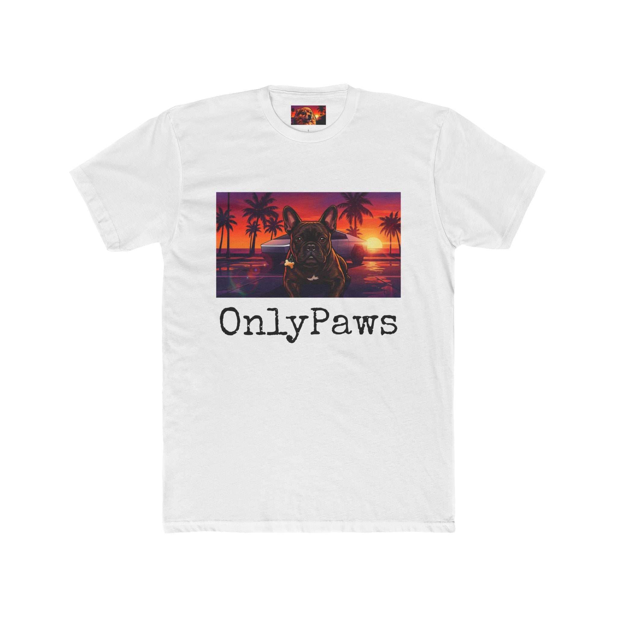OnlyPaws Mateo Edition Sunset French Bulldog —  T-Shirt