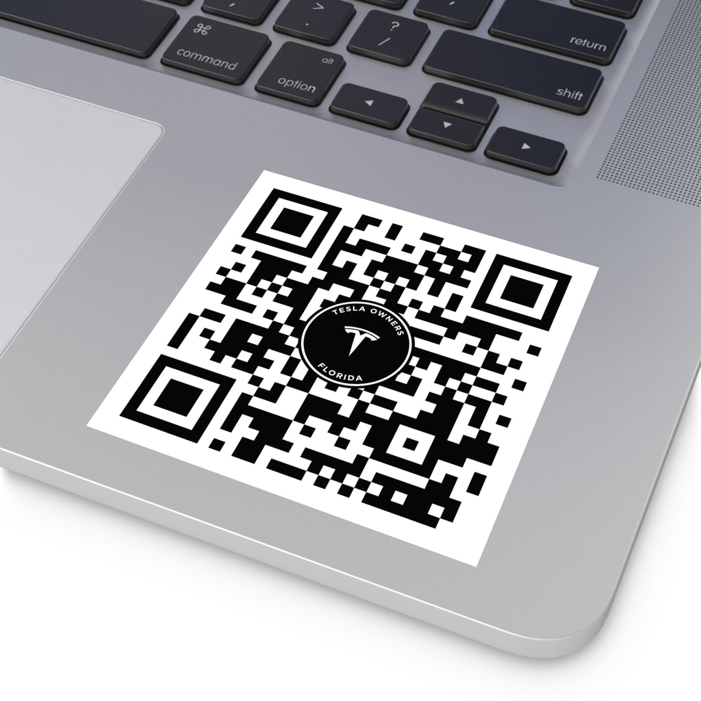 Tesla Owners Florida Join QR stickers (Indoor/Outdoor)
