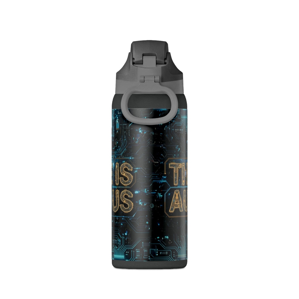 Insulated Water Bottle — 'Future is Autonomous' Circuit Tech 32oz