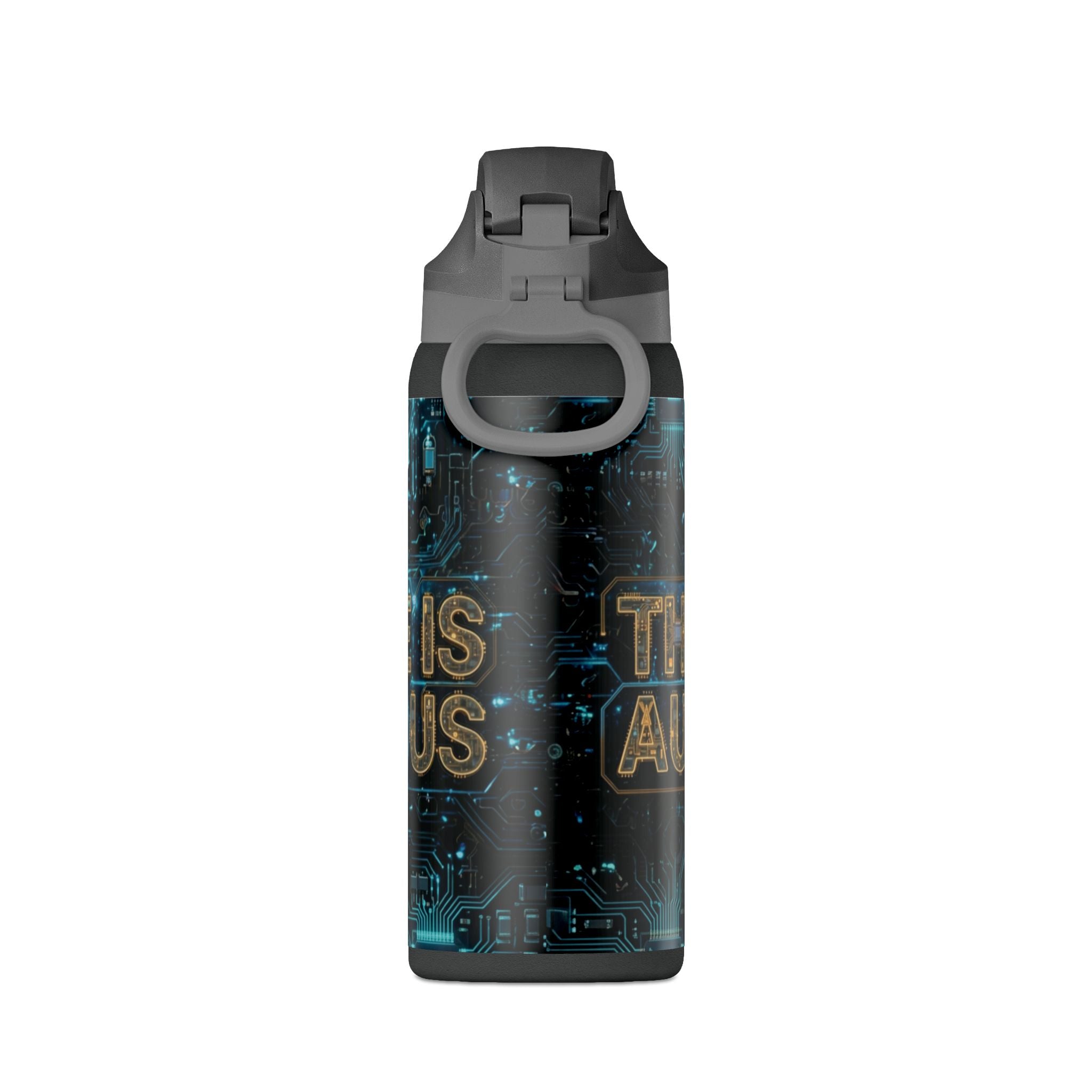 Insulated Water Bottle — 'Future is Autonomous' Circuit Tech 32oz