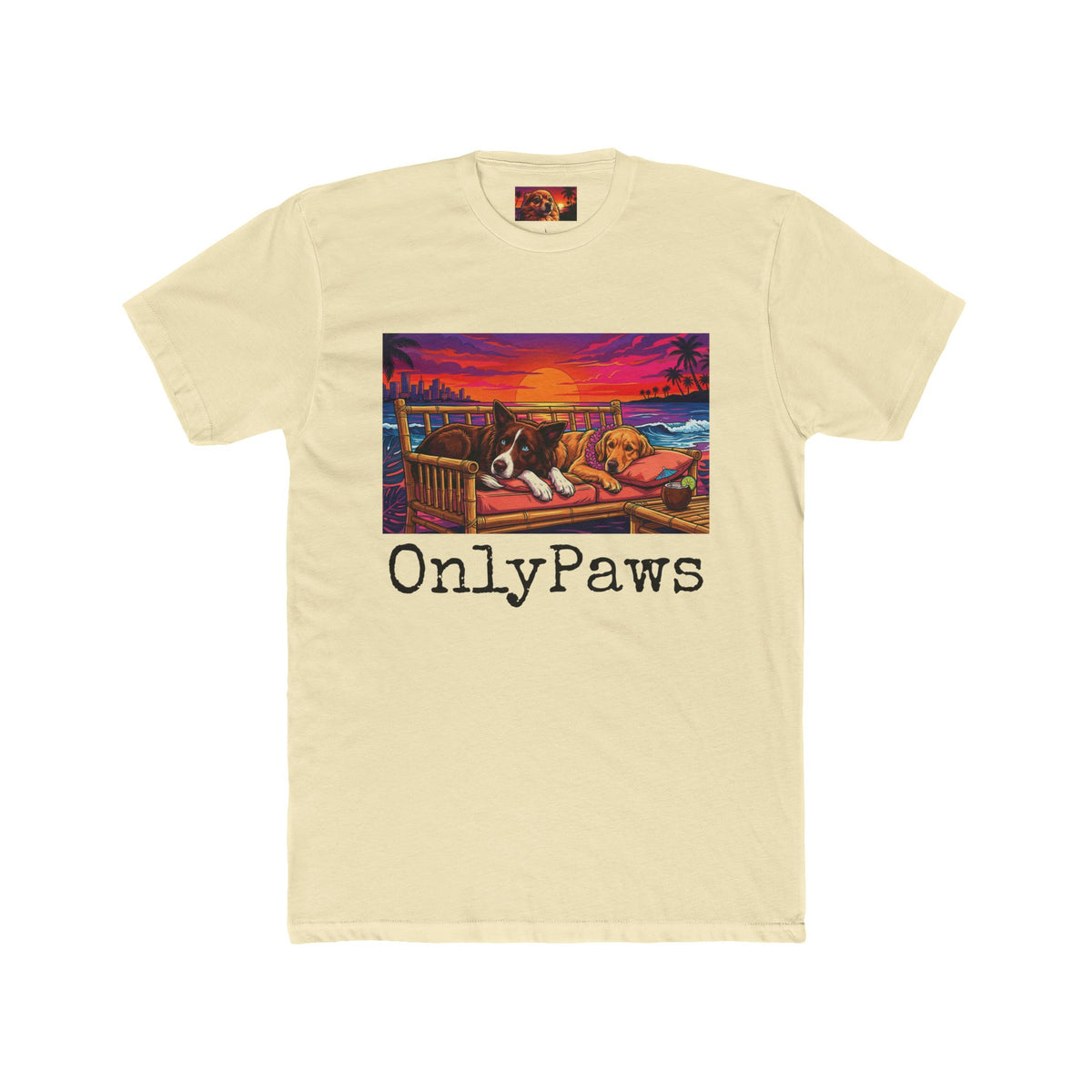 OnlyPaws Oreo and Addie Edition Sunset French Bulldog —  T-Shirt