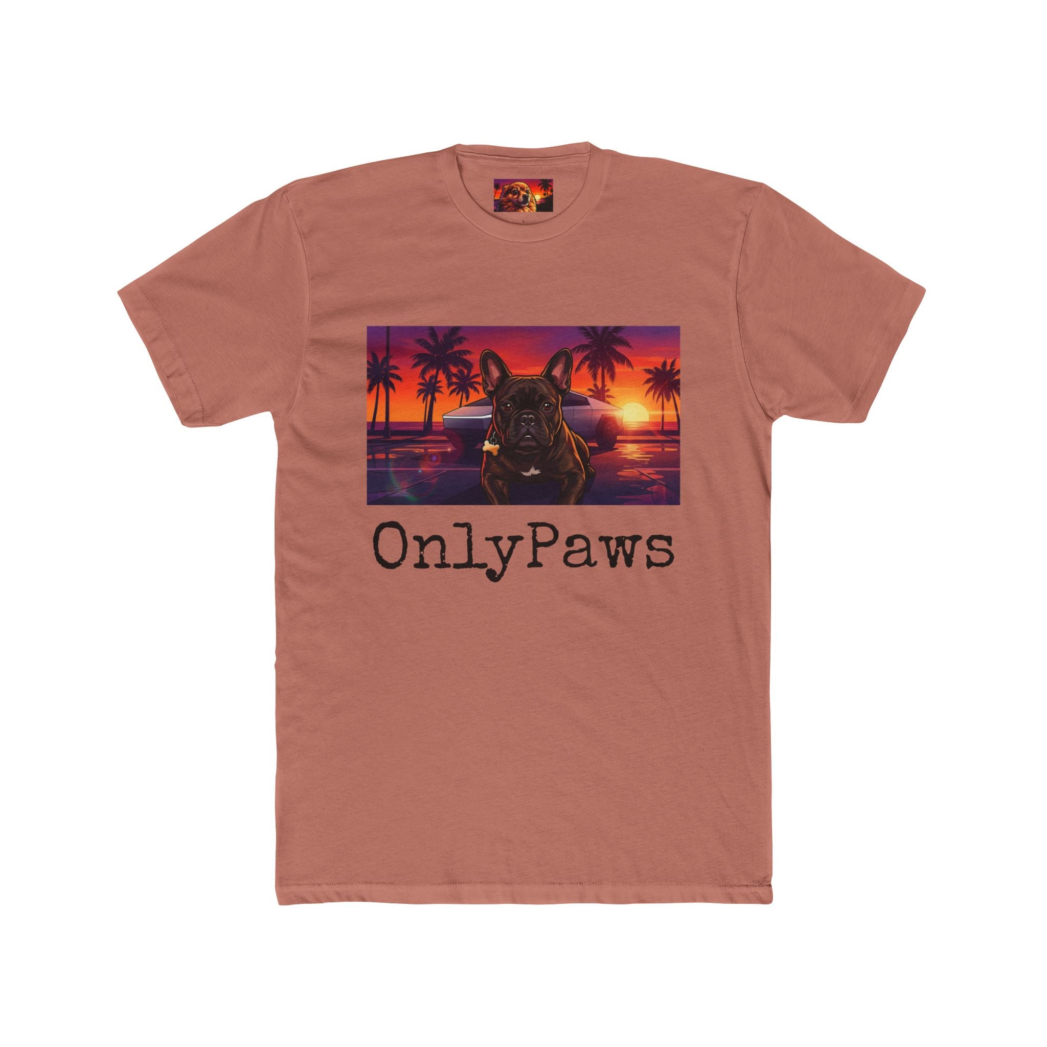 OnlyPaws Mateo Edition Sunset French Bulldog —  T-Shirt