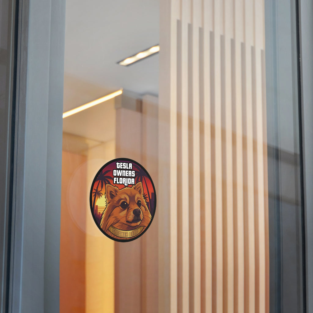 Round Vinyl Sticker — "SmokehBear"