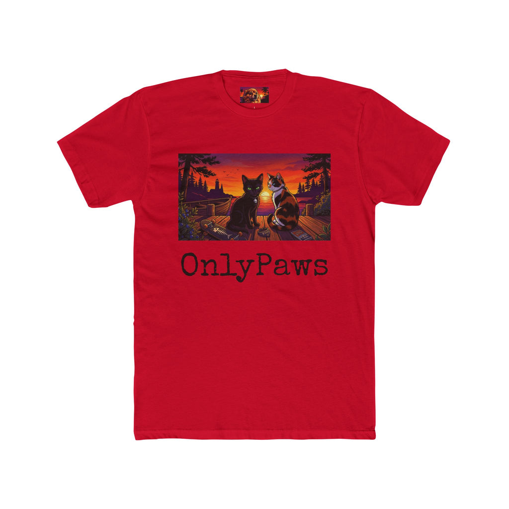 Monster & Peanut OnlyPaws Sunset Cats T-Shirt